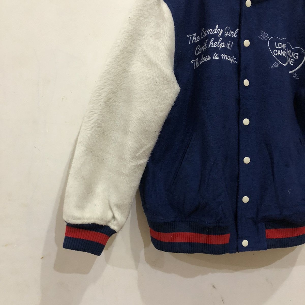 Vintage Varsity Jacket Union Made Candy Stripper Ministry Co.Ltd Size US M / EU 48-50 / 2 - 3 Thumbnail