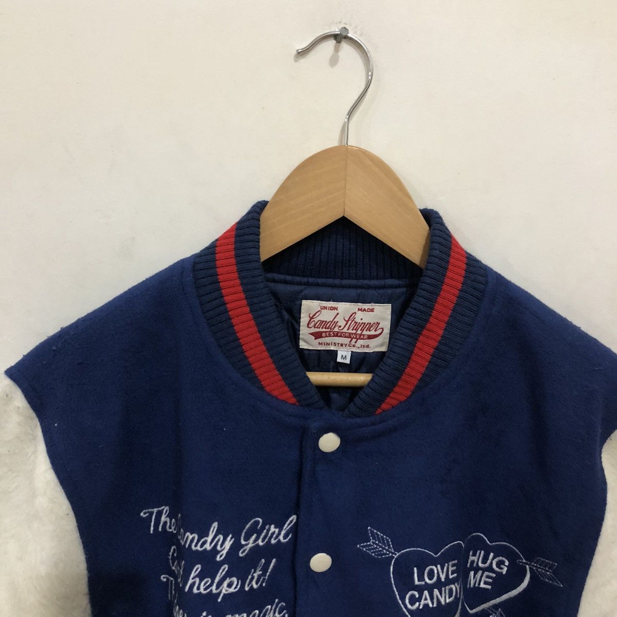 Vintage Varsity Jacket Union Made Candy Stripper Ministry Co.Ltd Size US M / EU 48-50 / 2 - 5 Thumbnail