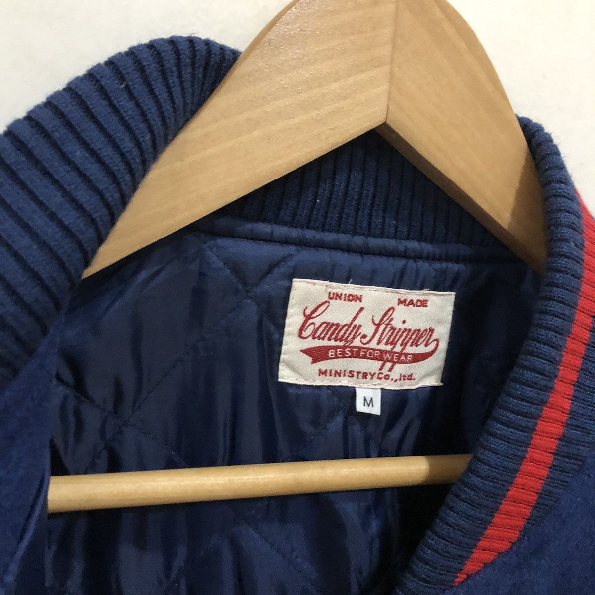 Vintage Varsity Jacket Union Made Candy Stripper Ministry Co.Ltd Size US M / EU 48-50 / 2 - 12 Thumbnail