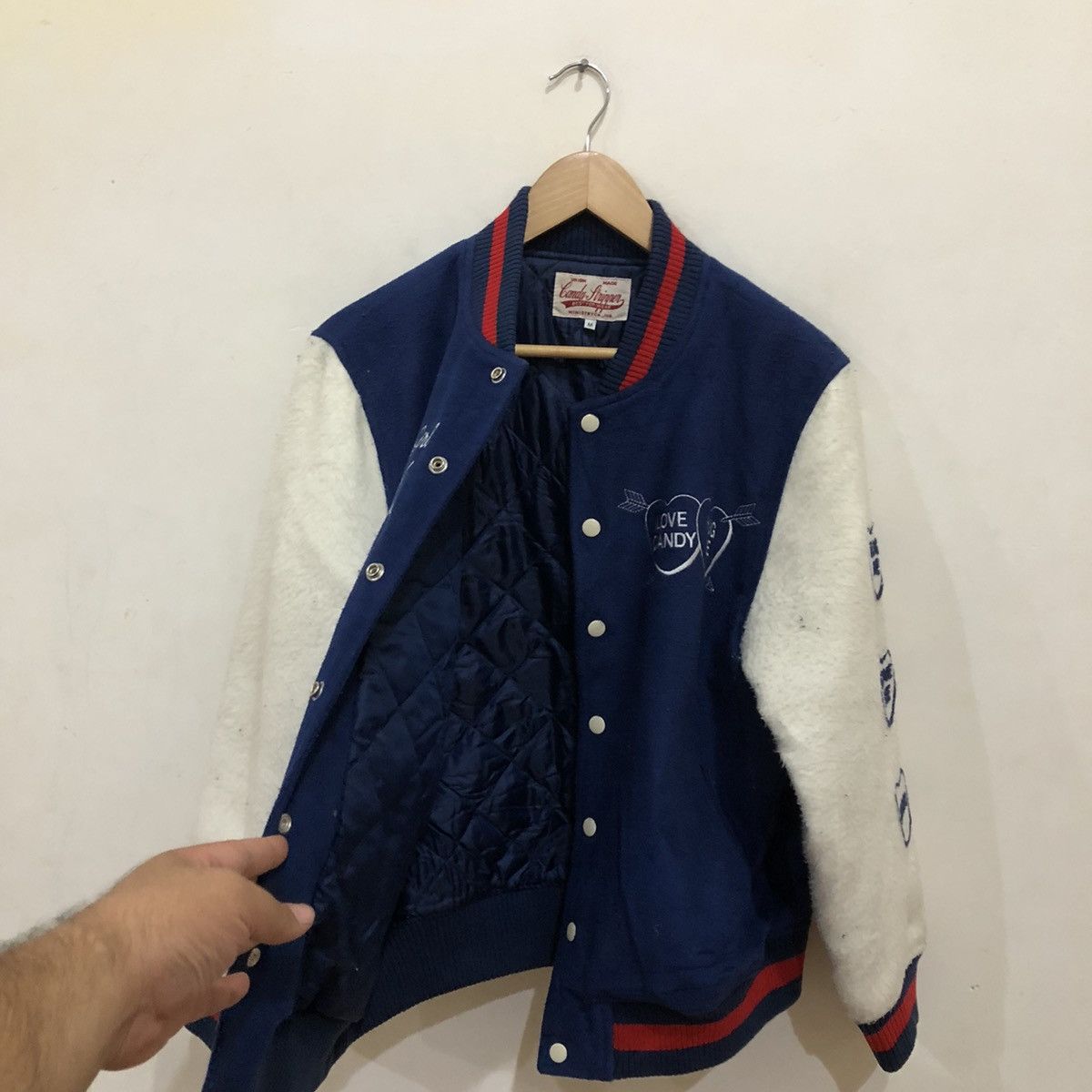 Vintage Varsity Jacket Union Made Candy Stripper Ministry Co.Ltd Size US M / EU 48-50 / 2 - 11 Thumbnail