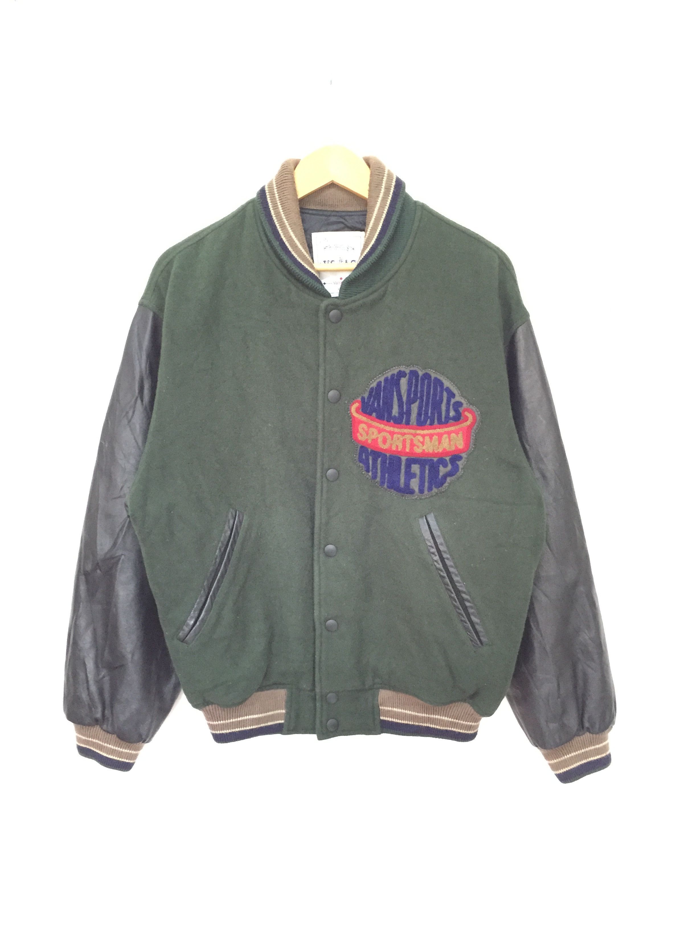 Japanese Brand 90's VAN SPORT Varsity leather jacket Size US M / EU 48-50 / 2 - 1 Thumbnail