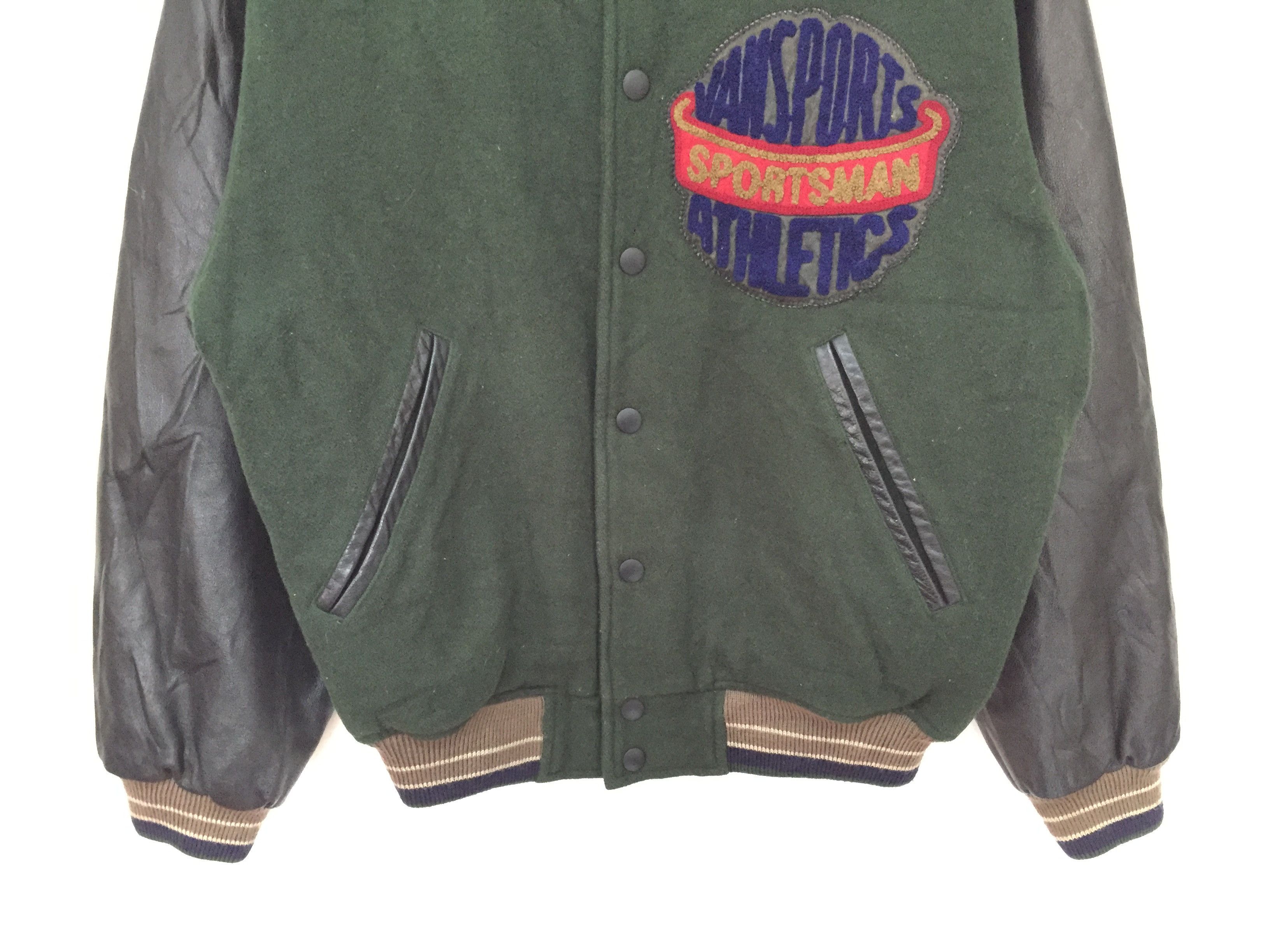 Japanese Brand 90's VAN SPORT Varsity leather jacket Size US M / EU 48-50 / 2 - 4 Thumbnail