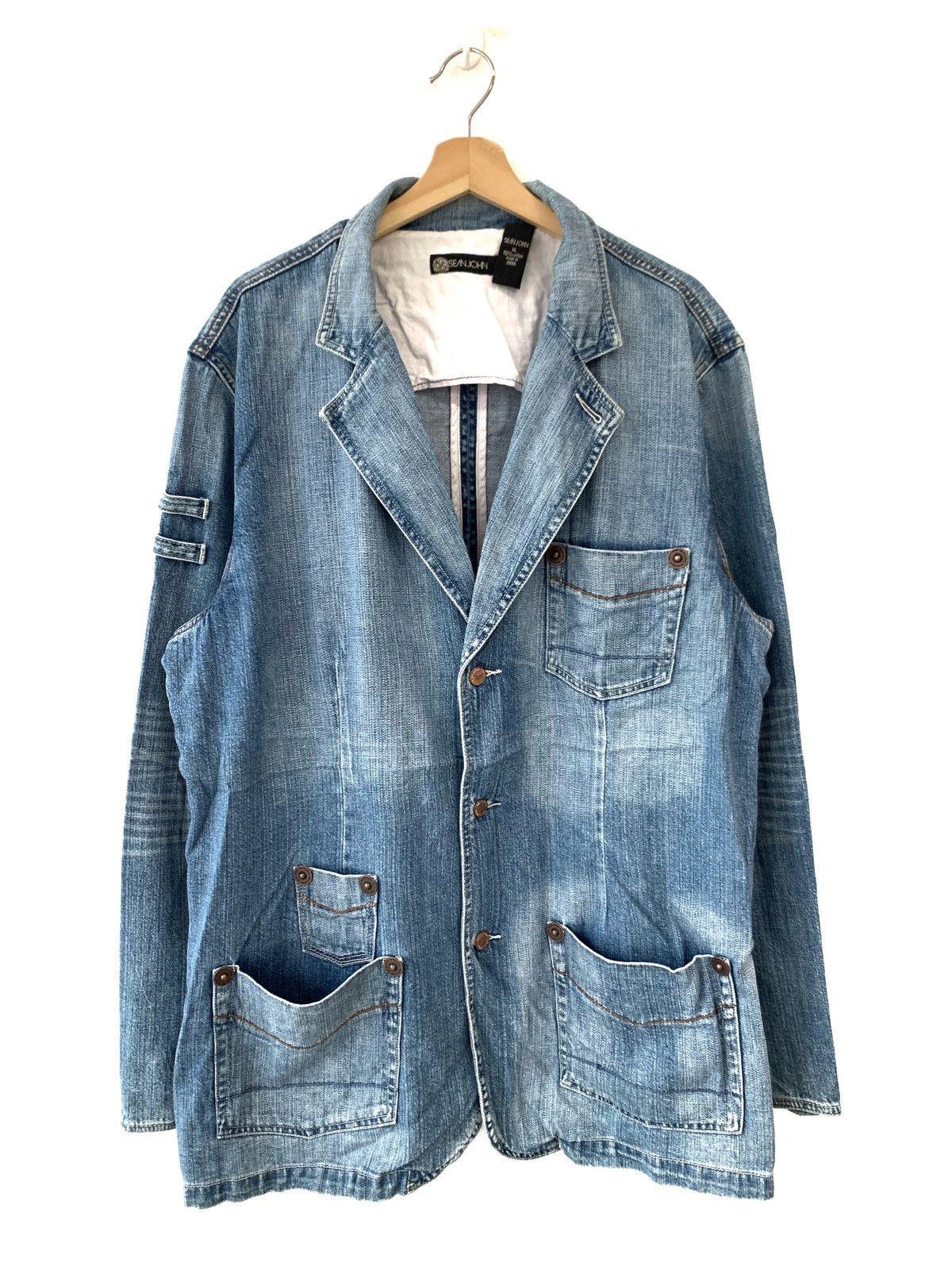 Vintage Sean John Denim Long Coat/Jacket