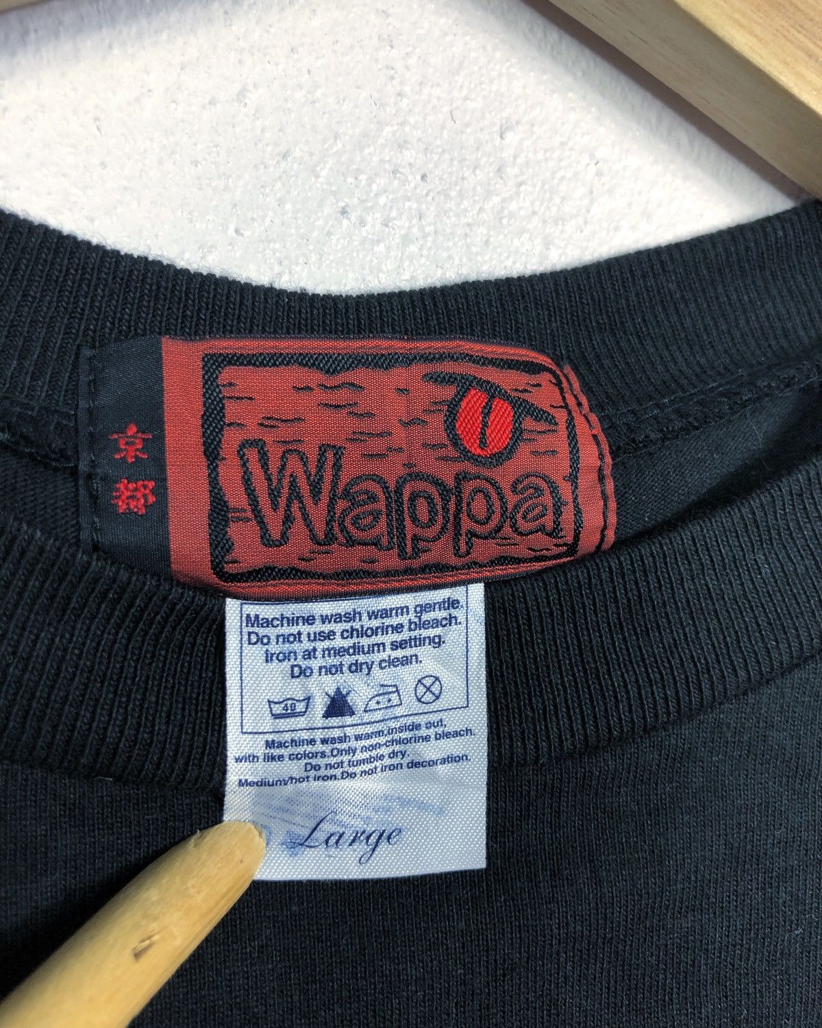 Japanese Brand Rare Wappa Japan Buddha Big Print Tee Size US L / EU 52-54 / 3 - 9 Thumbnail