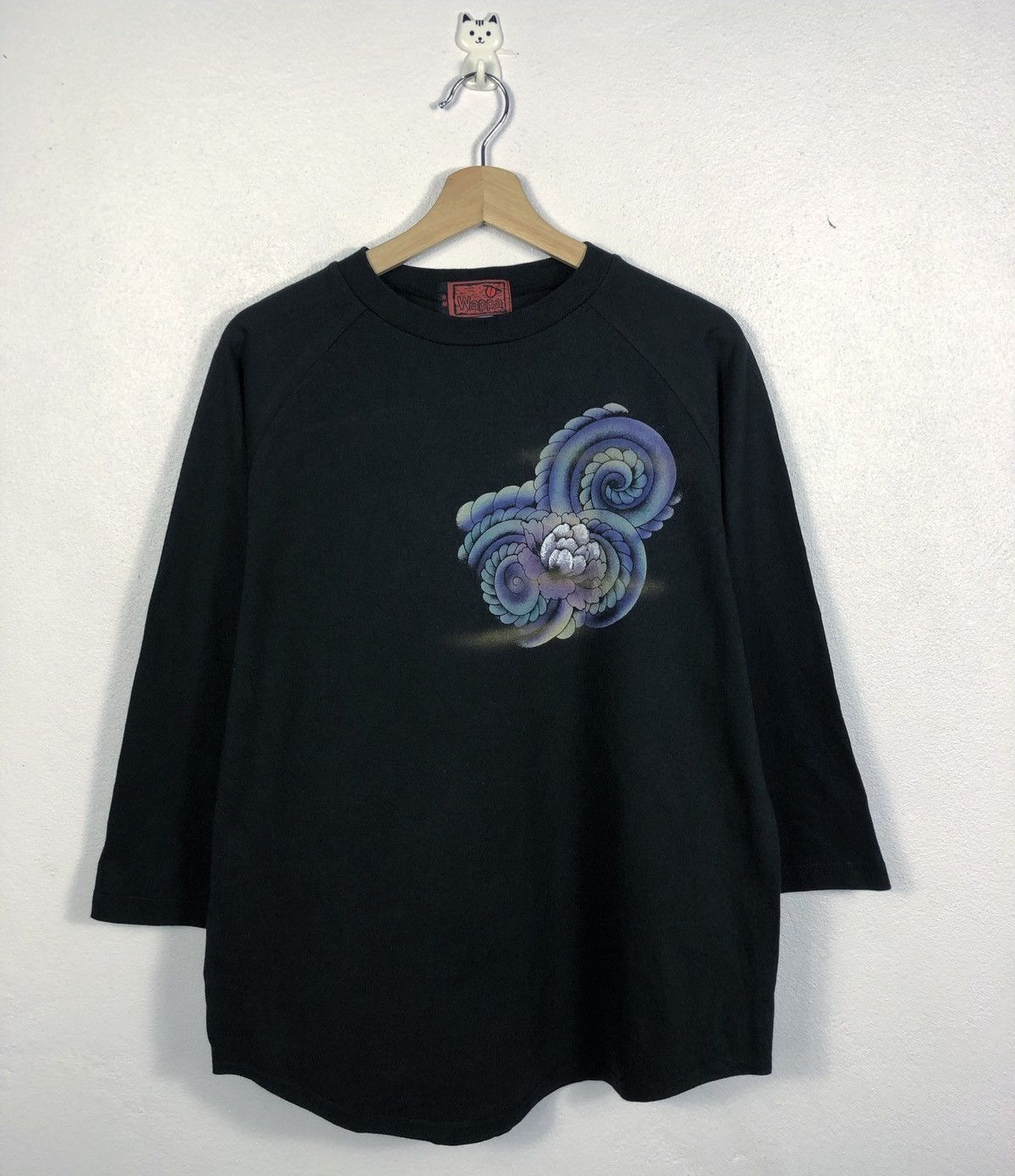 Japanese Brand Rare Wappa Japan Buddha Big Print Tee Size US L / EU 52-54 / 3 - 2 Thumbnail