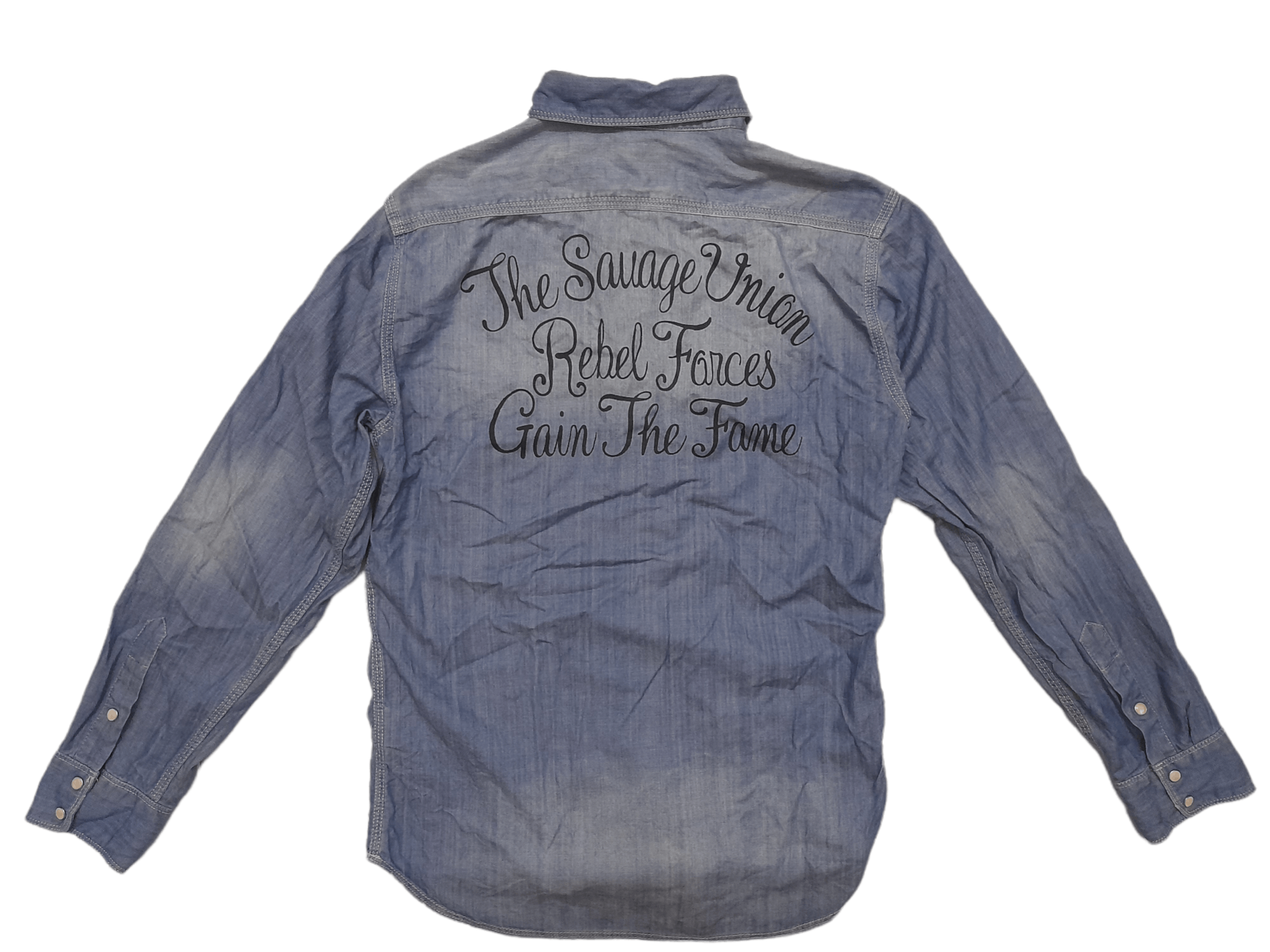Japanese Brand Stooge & Co Savage Union Made Shirt Buffalo (E270) Size US S / EU 44-46 / 1 - 1 Thumbnail