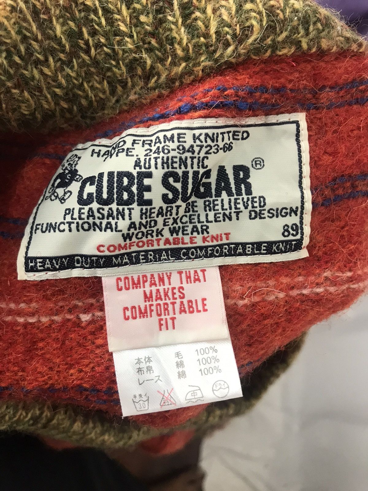 Japanese Brand Cube sugar wool button up shirt Size 30" / US 8 / IT 44 - 3 Thumbnail