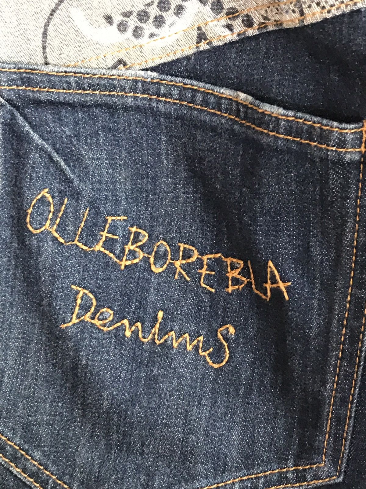 Japanese Brand Made In Japan Olleborebla Full Print Light Cropped Jeans Size US 30 / EU 46 - 8 Thumbnail