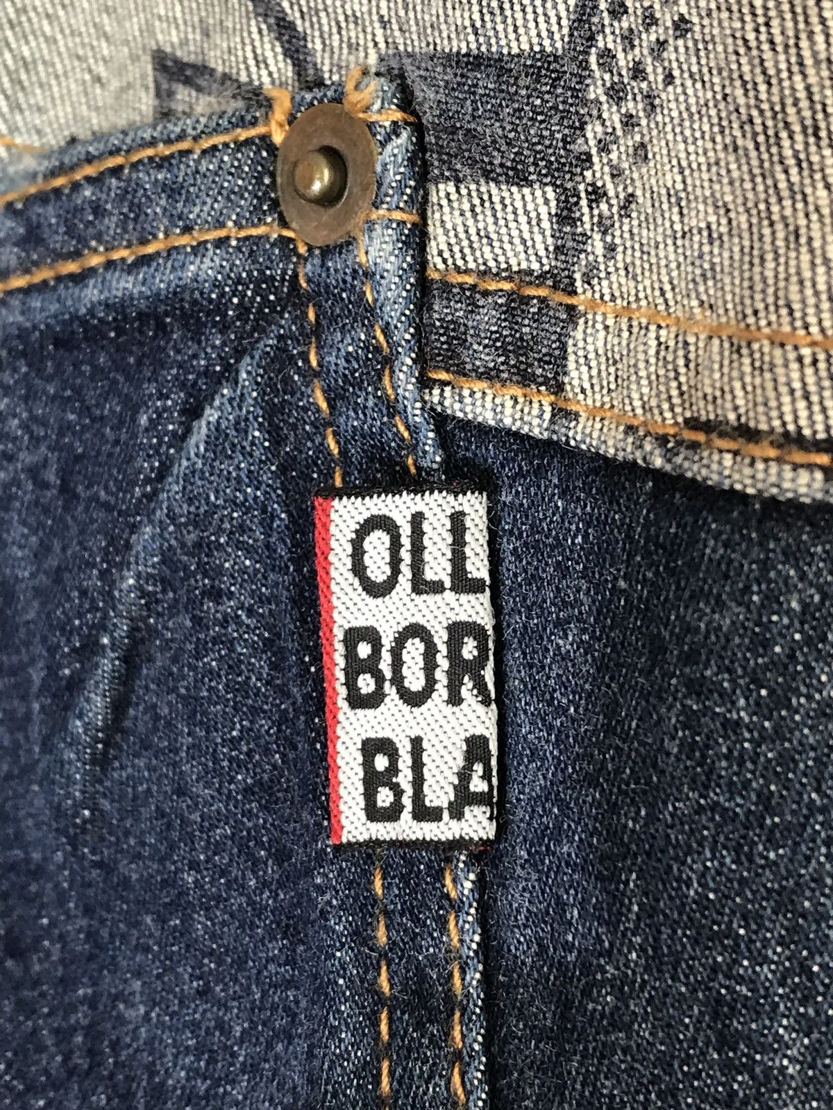 Japanese Brand Made In Japan Olleborebla Full Print Light Cropped Jeans Size US 30 / EU 46 - 7 Thumbnail