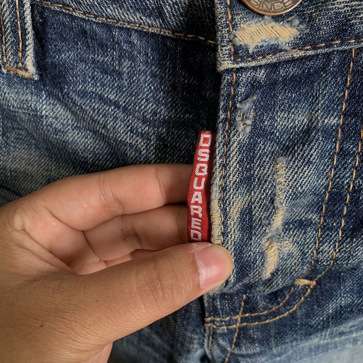 Dsquared2 Vintage Dsquared2 Distressed Denim Jeans Size 30" / US 8 / IT 44 - 6 Thumbnail
