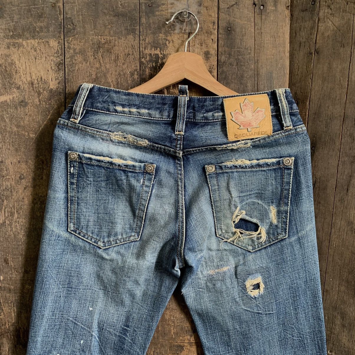 Dsquared2 Vintage Dsquared2 Distressed Denim Jeans Size 30" / US 8 / IT 44 - 9 Thumbnail