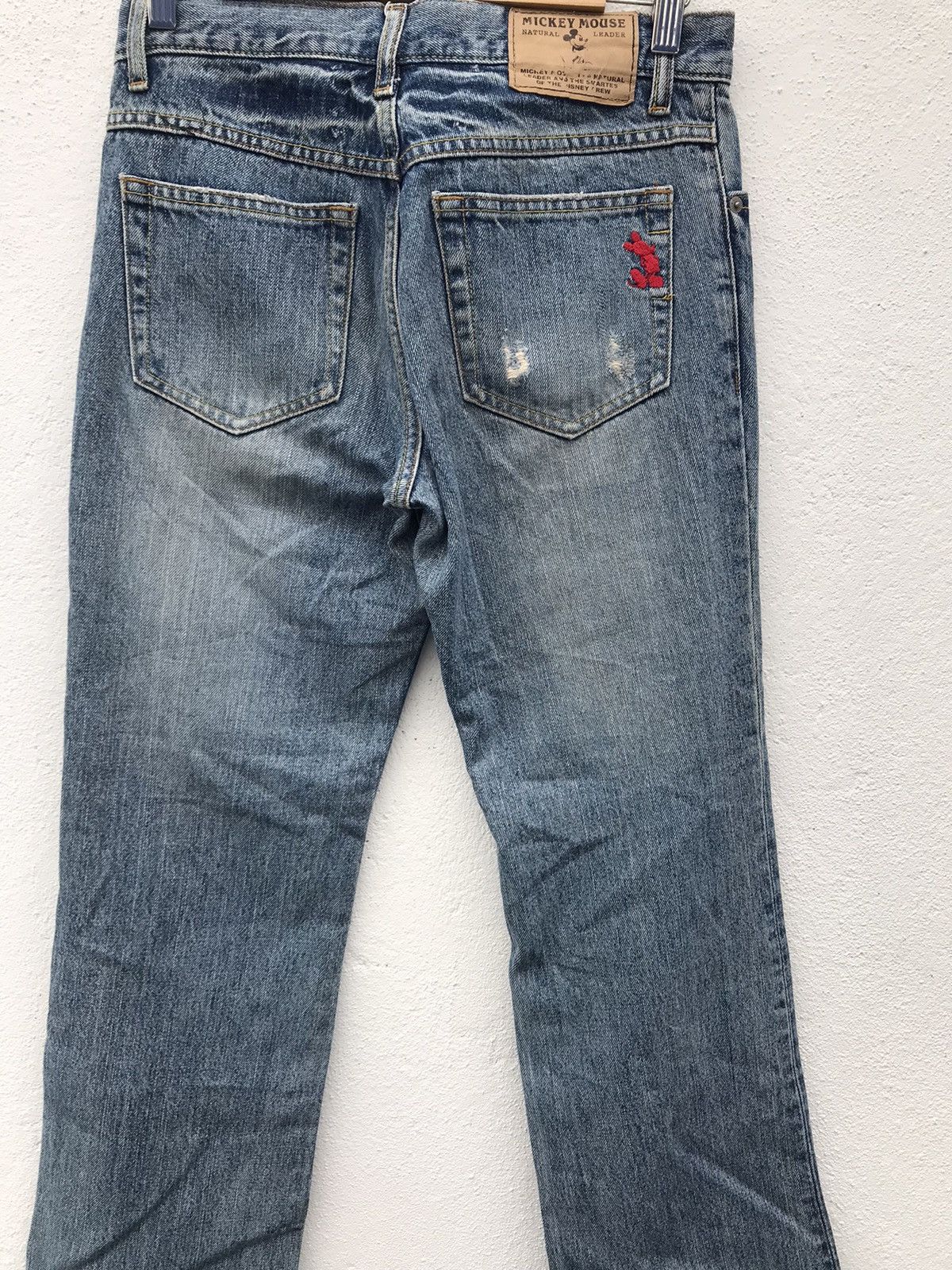 Disney Mickey Mouse by Disney Patch Work Distressed Jeans Size US 28 / EU 44 - 8 Thumbnail