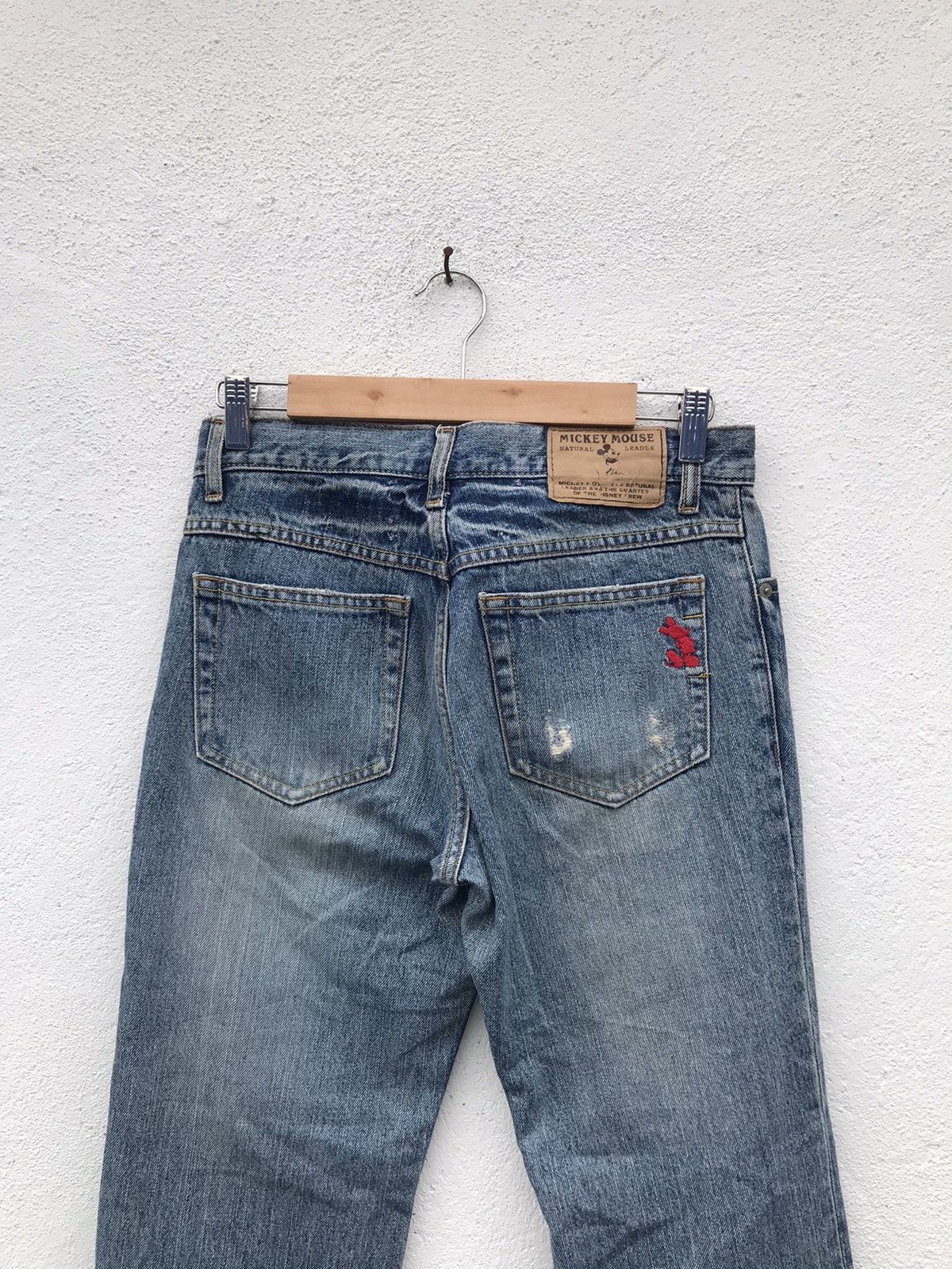 Disney Mickey Mouse by Disney Patch Work Distressed Jeans Size US 28 / EU 44 - 7 Thumbnail