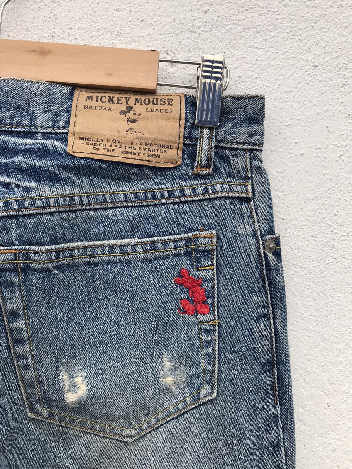 Disney Mickey Mouse by Disney Patch Work Distressed Jeans Size US 28 / EU 44 - 11 Thumbnail