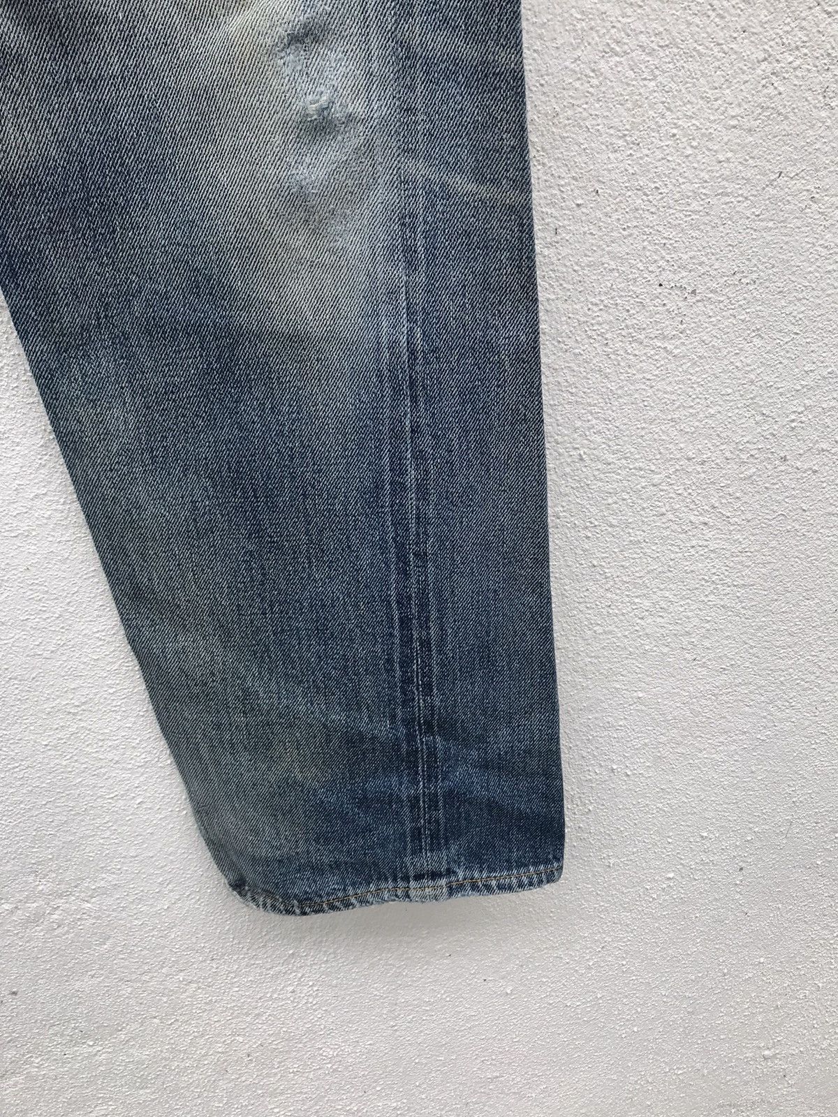 Vintage Denime Selvedge Distressed Zigzag Denim Jeans