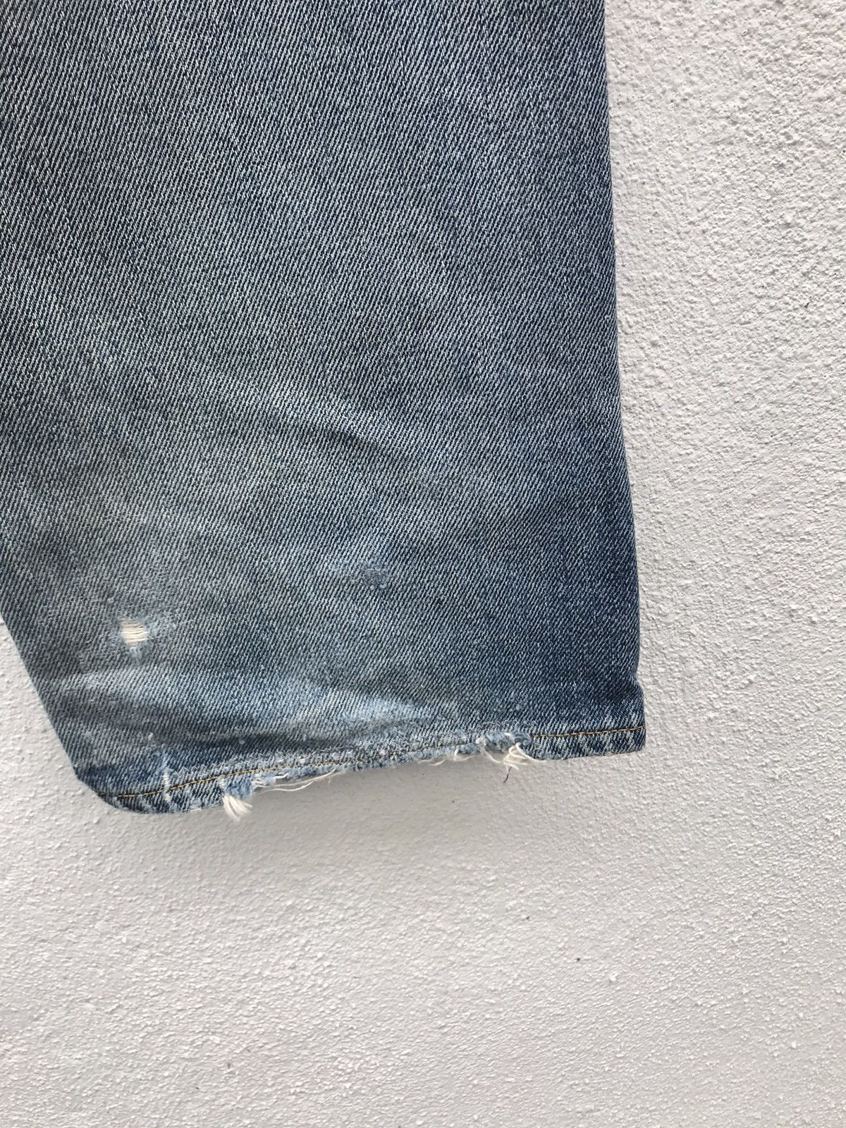 Vintage Denime Selvedge Distressed Zigzag Denim Jeans