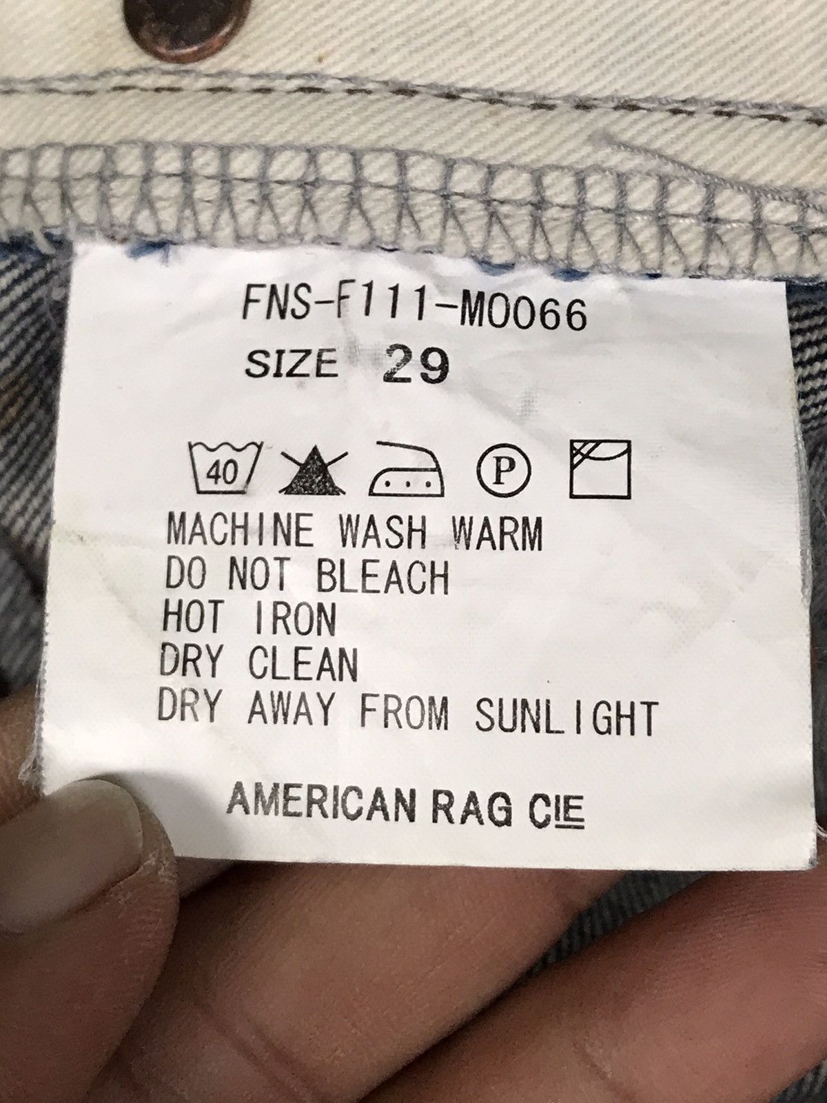 American Rag Made In Japan Fadeless X American Rag Cie Slim Fits Jeans Size US 32 / EU 48 - 12 Thumbnail