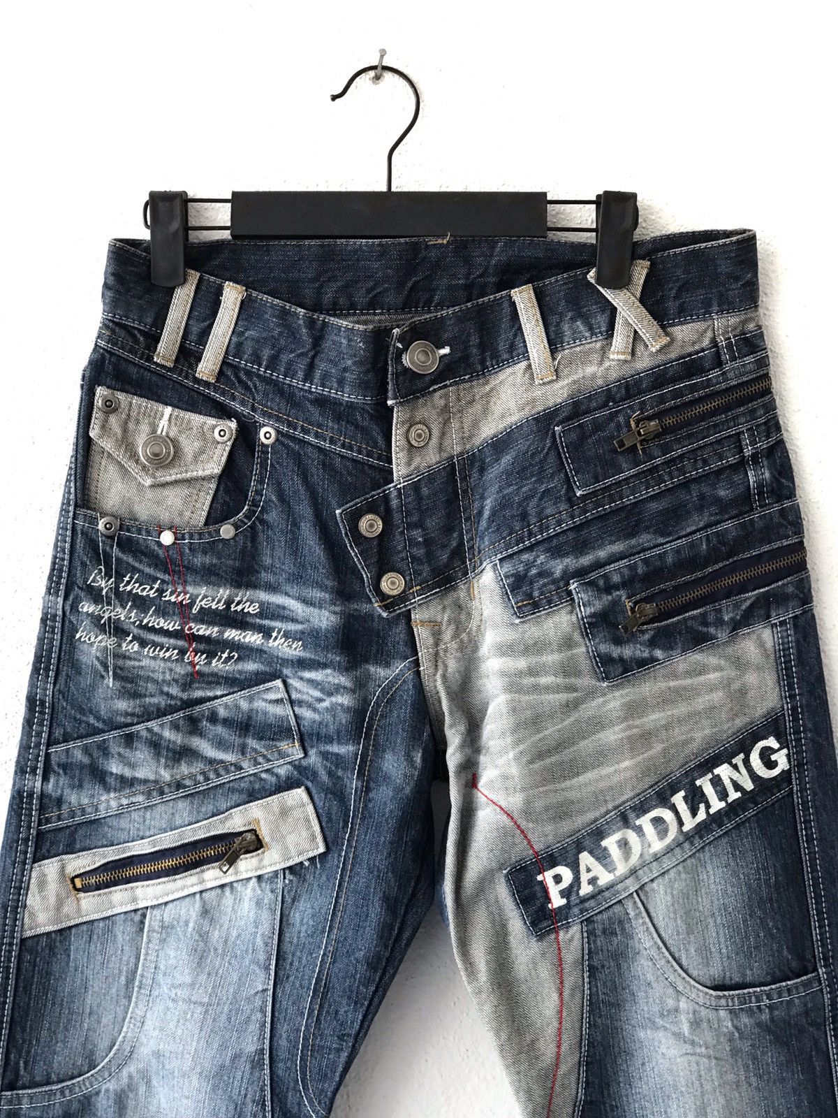 Japanese Brand Japanese Brand World Patch Work Jeans Size US 30 / EU 46 - 2 Thumbnail