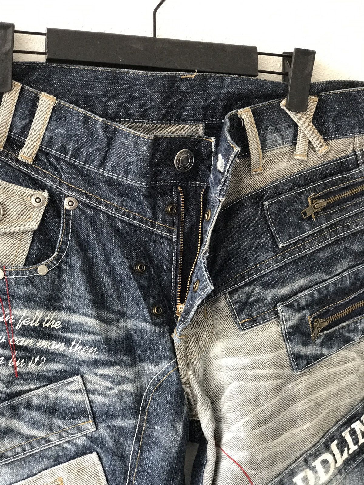 Japanese Brand Japanese Brand World Patch Work Jeans Size US 30 / EU 46 - 6 Thumbnail
