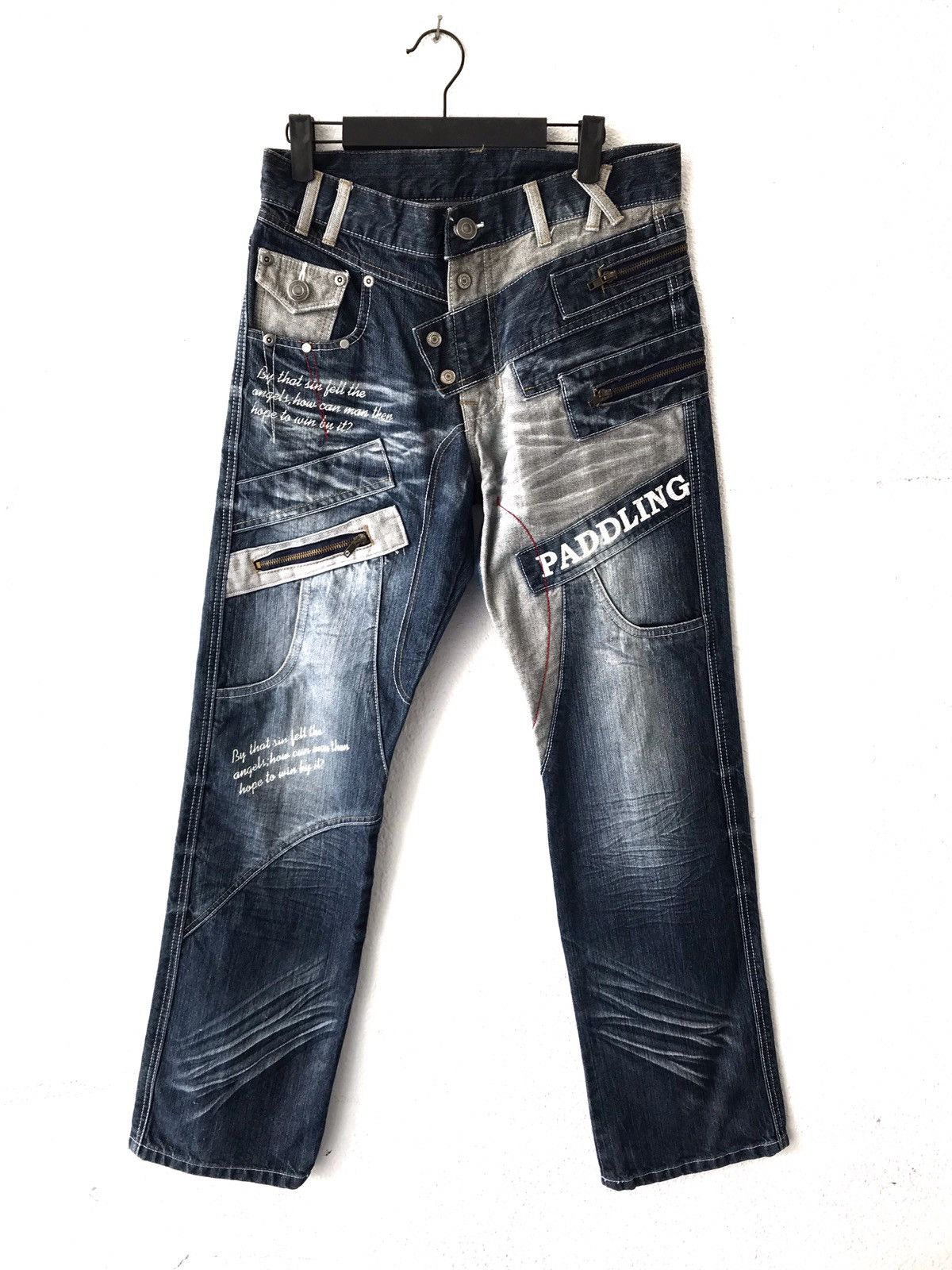 Japanese Brand Japanese Brand World Patch Work Jeans Size US 30 / EU 46 - 1 Thumbnail