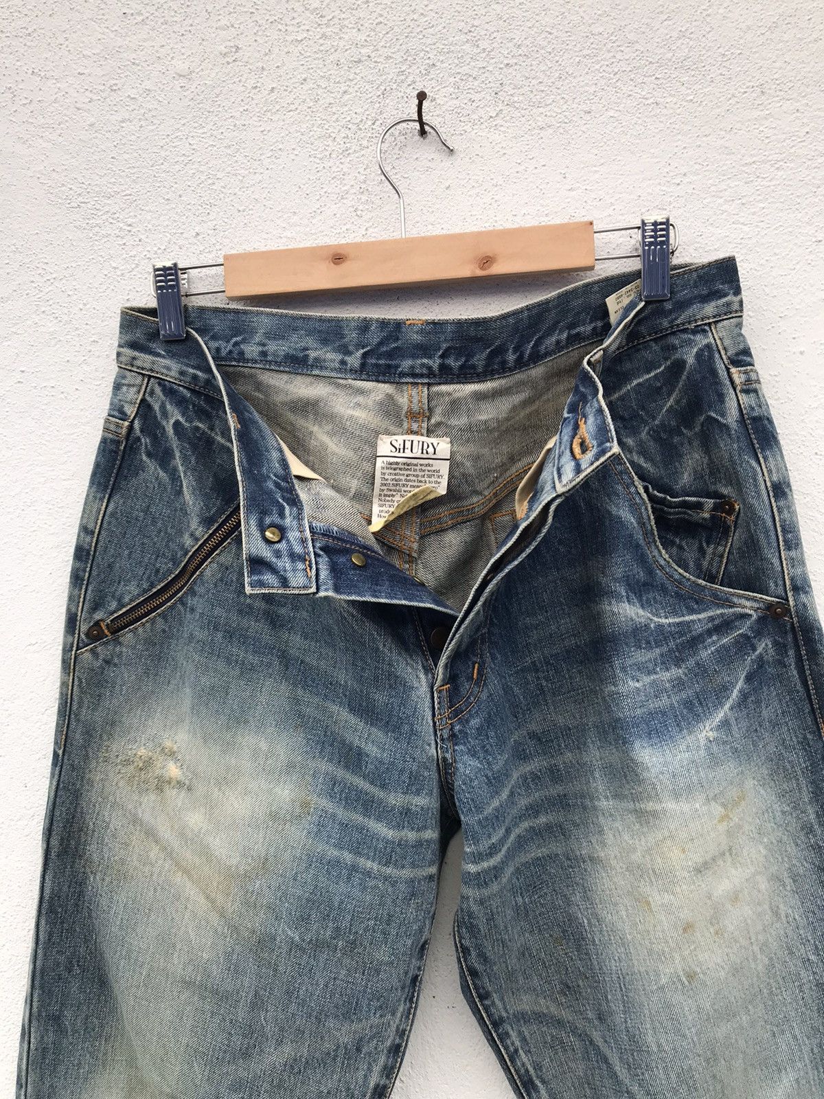 Japanese Brand × Sifury Made in Japan SiFURY Distressed Denim Jeans Size US 32 / EU 48 - 8 Thumbnail
