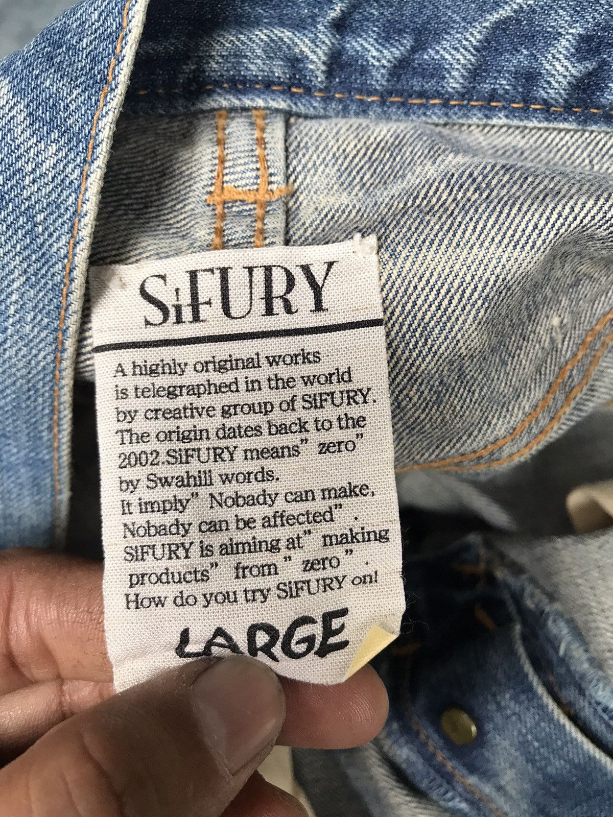 Japanese Brand × Sifury Made in Japan SiFURY Distressed Denim Jeans Size US 32 / EU 48 - 15 Thumbnail
