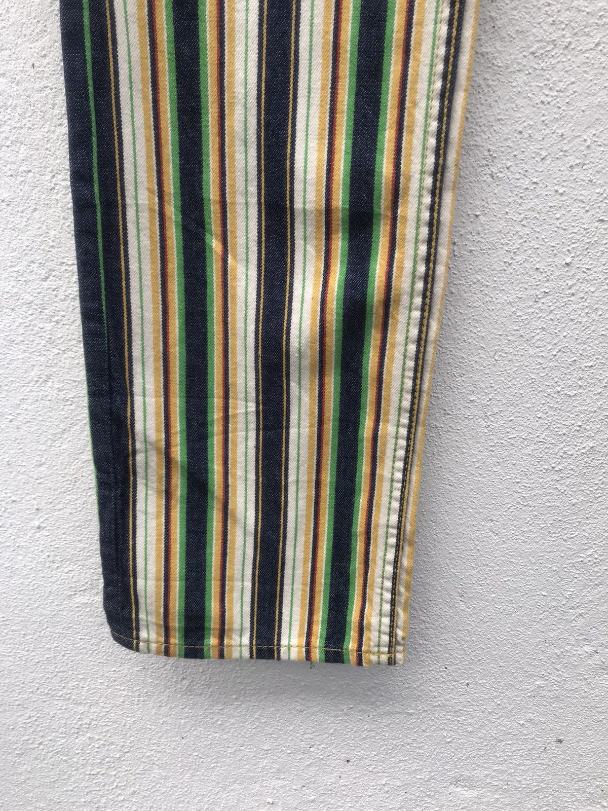 Japanese Brand MADE IN JAPAN TRISSH Stripe Multicolor Jeans Size US 27 - 5 Thumbnail
