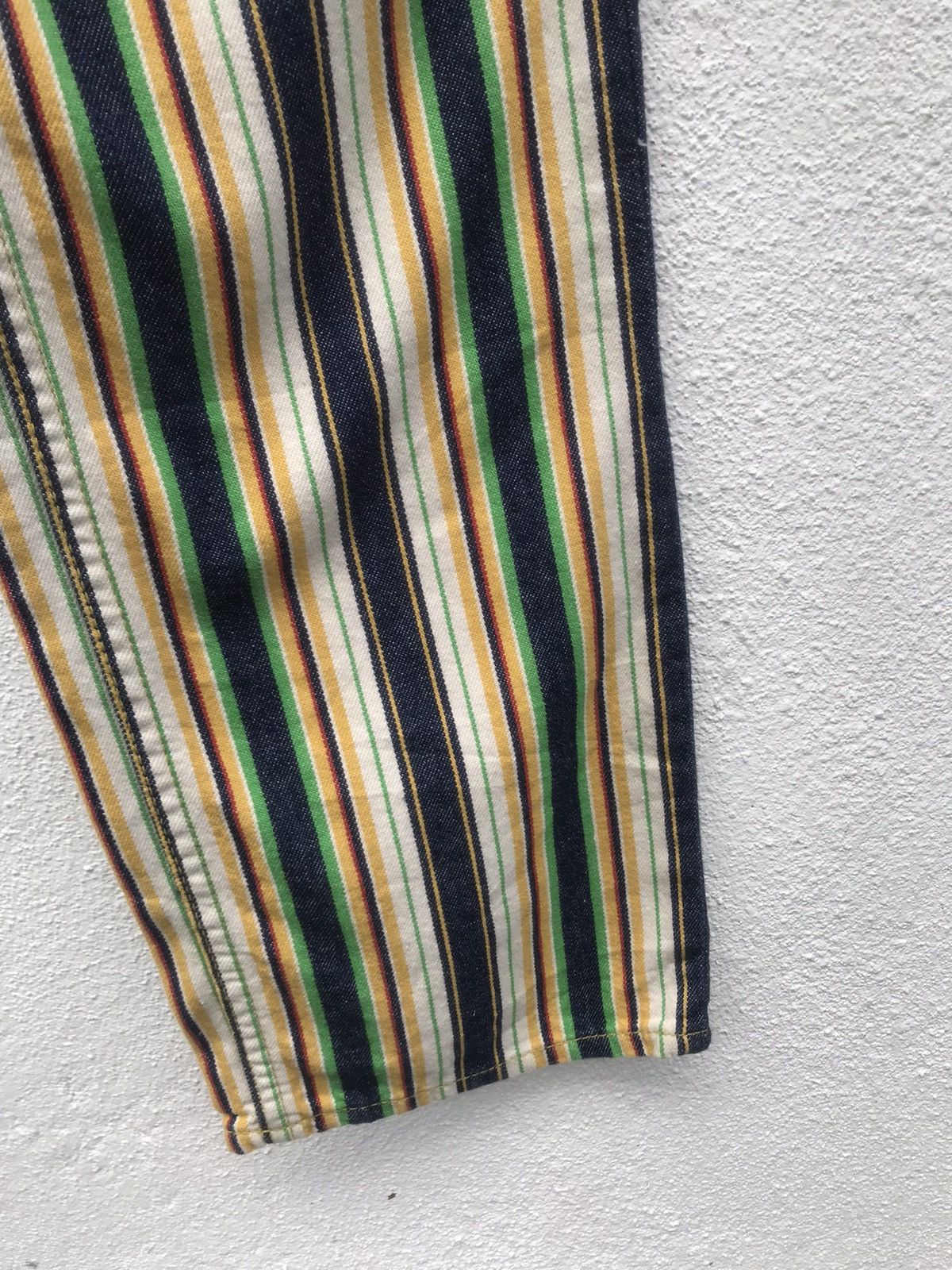 Japanese Brand MADE IN JAPAN TRISSH Stripe Multicolor Jeans Size US 27 - 6 Thumbnail