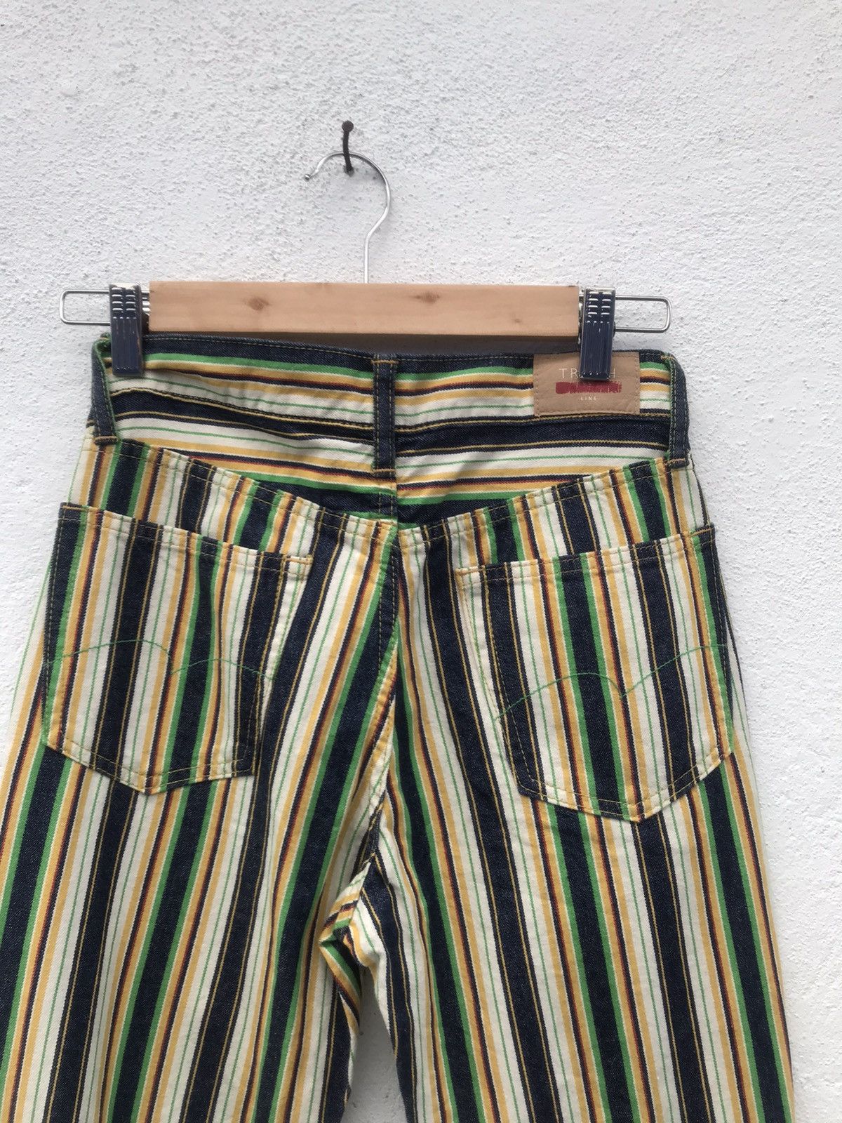 Japanese Brand MADE IN JAPAN TRISSH Stripe Multicolor Jeans Size US 27 - 8 Thumbnail
