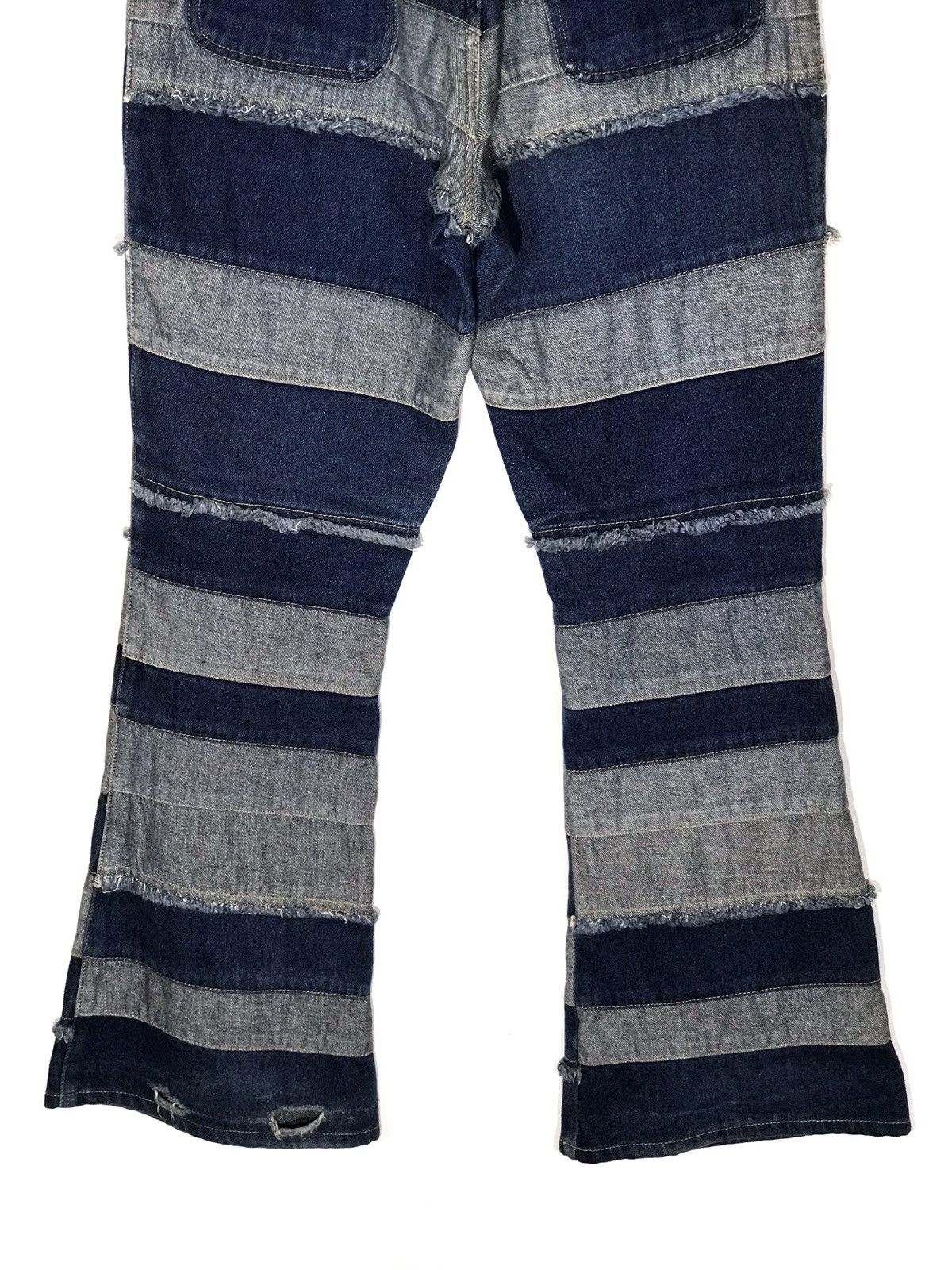 Japanese Brand Japanese Brand Custom Patchwork Flare Jeans Size 26" / US 2 / IT 38 - 5 Thumbnail