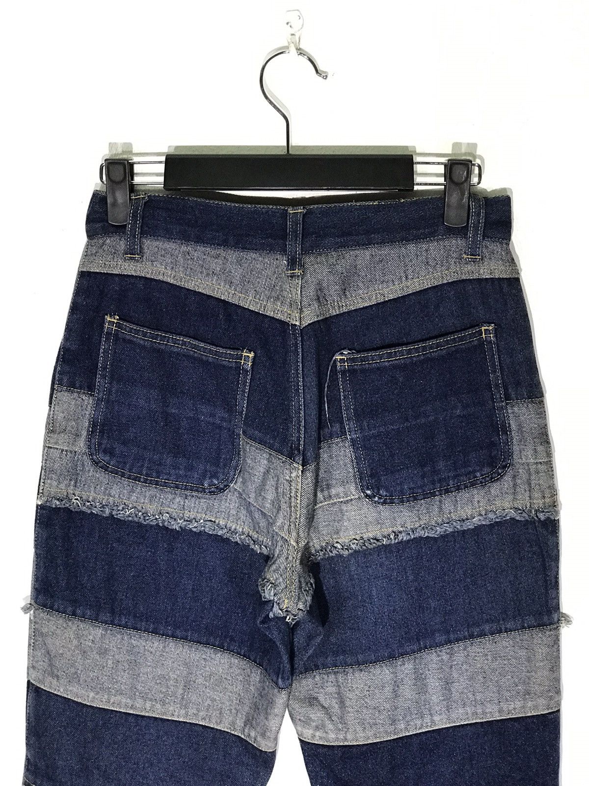 Japanese Brand Japanese Brand Custom Patchwork Flare Jeans Size 26" / US 2 / IT 38 - 4 Thumbnail