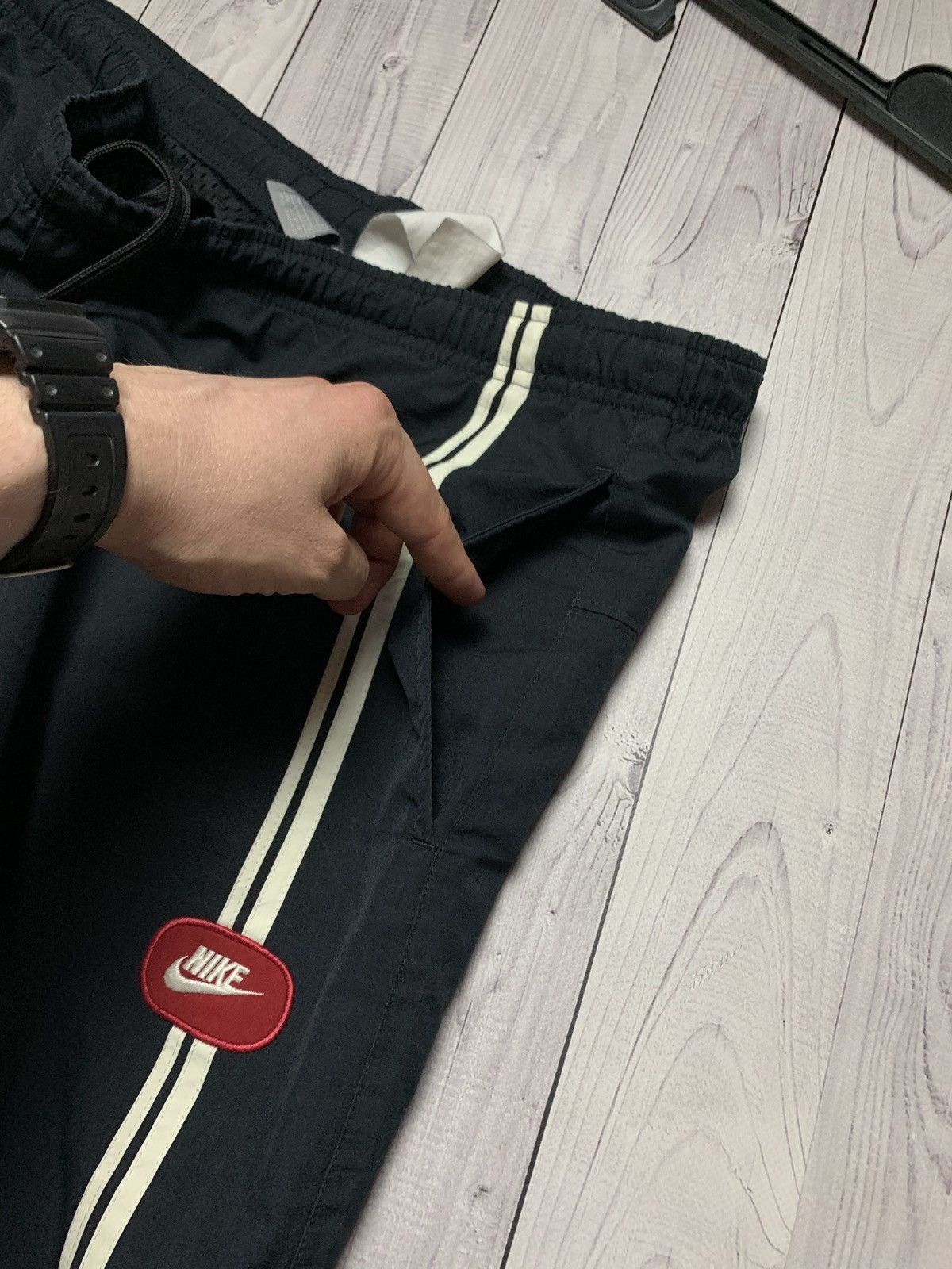 Nike × Vintage Vintage Nike pants logo drill joggers size XL Size US 36 / EU 52 - 2 Thumbnail