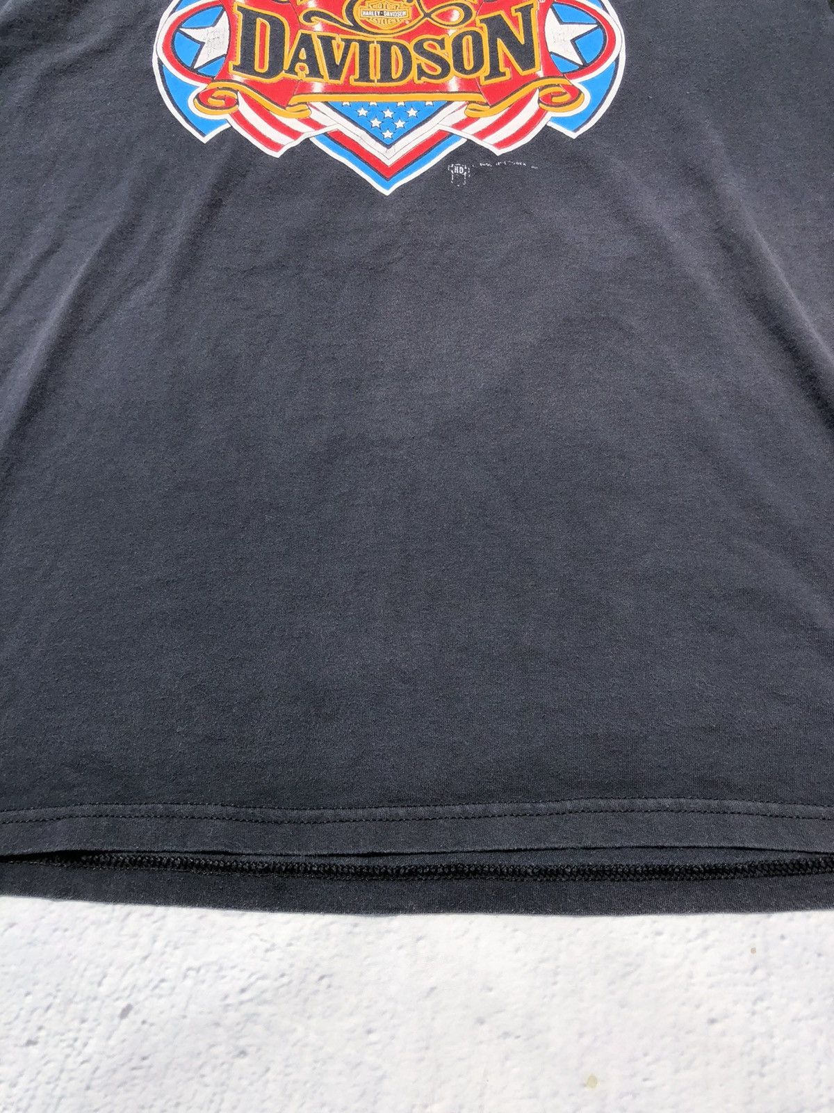 Harley Davidson Vintage 90s Harley Davidson America USA Black Tee Size US L / EU 52-54 / 3 - 8 Thumbnail