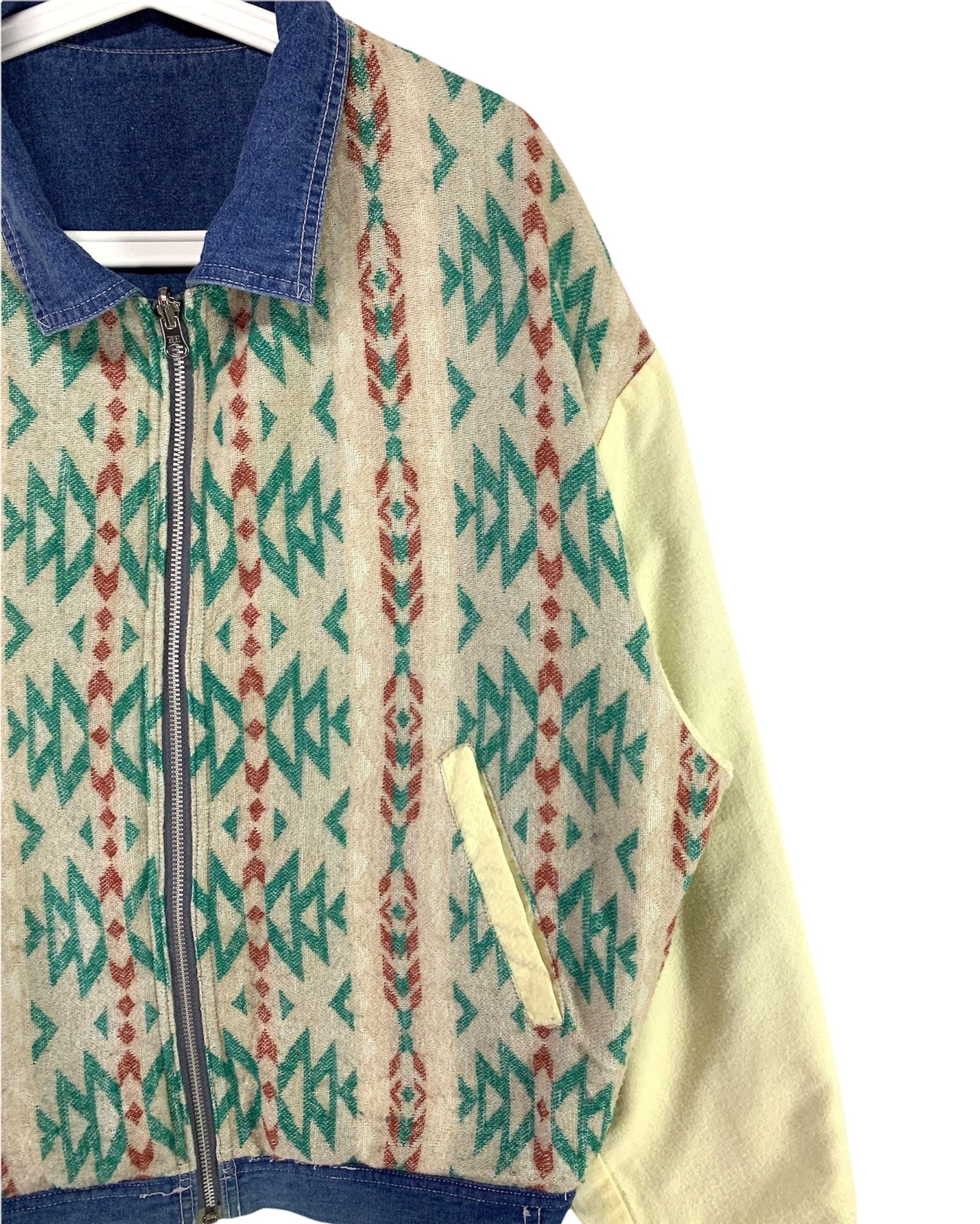 Boneville × C.P. Company Navy arctic Massimo Osti riversible navajo denim jacket Size US L / EU 52-54 / 3 - 3 Thumbnail