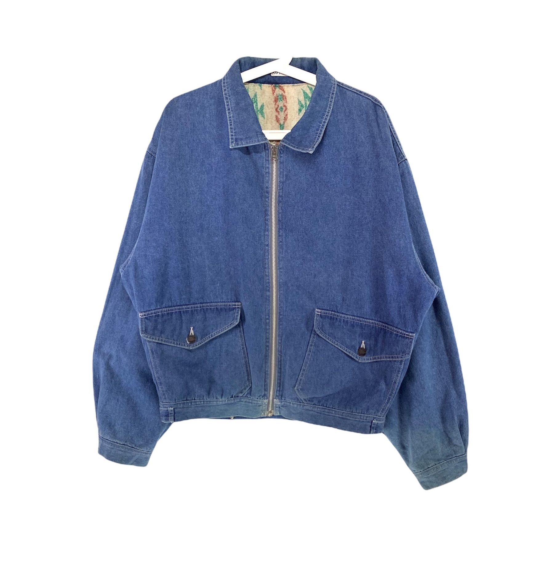 Boneville × C.P. Company Navy arctic Massimo Osti riversible navajo denim jacket Size US L / EU 52-54 / 3 - 5 Thumbnail