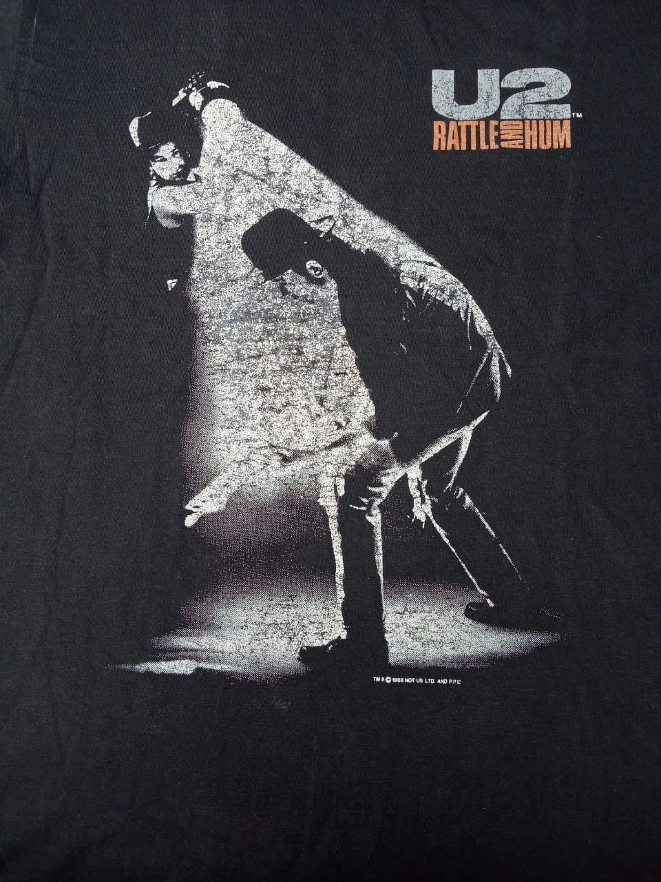 vintage u2 rattle and hum band tees