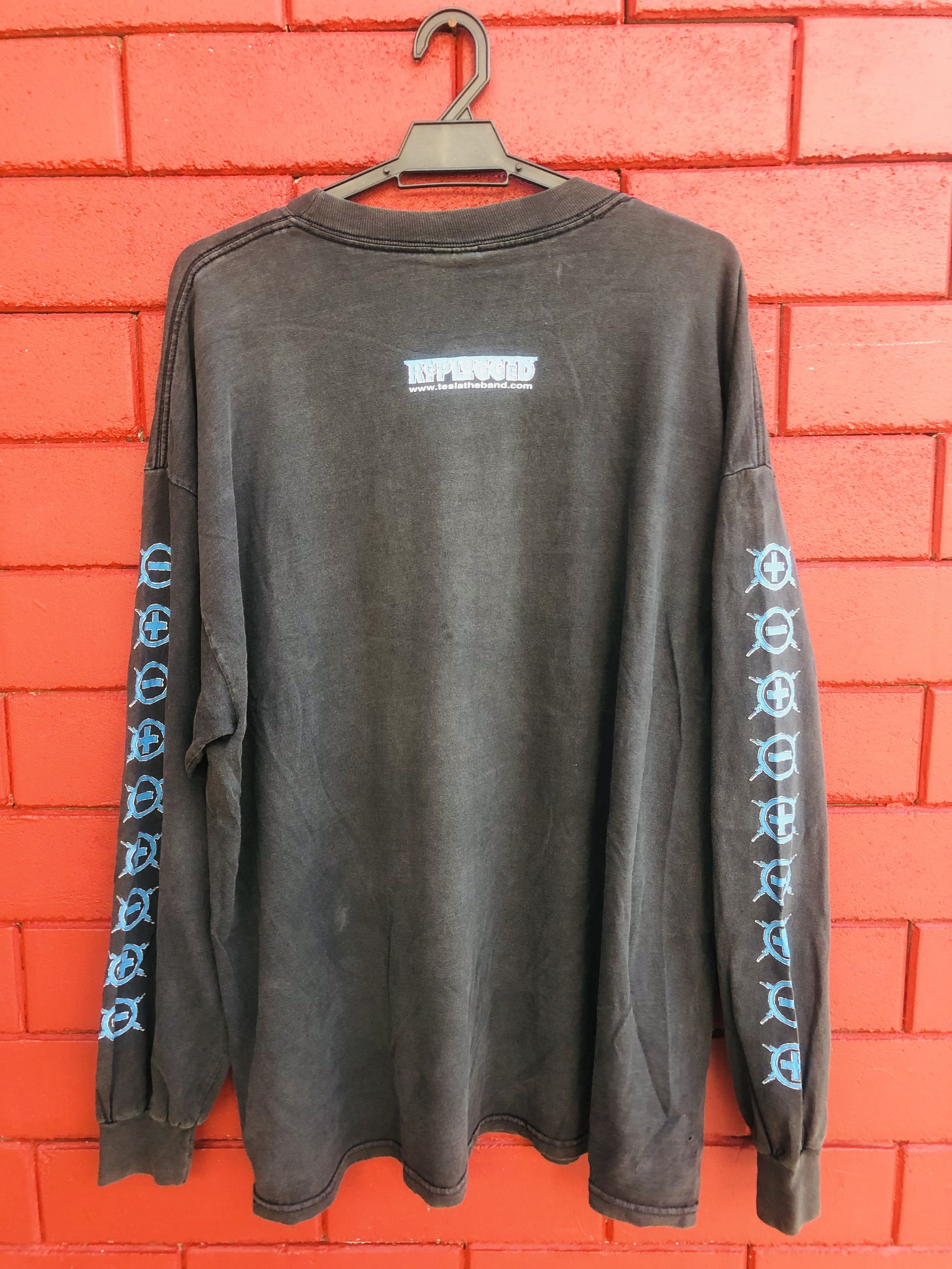 Band Tees Vintage Tesla Replugged Band Music Long Sleeve Shirt Size US XL / EU 56 / 4 - 2 Thumbnail
