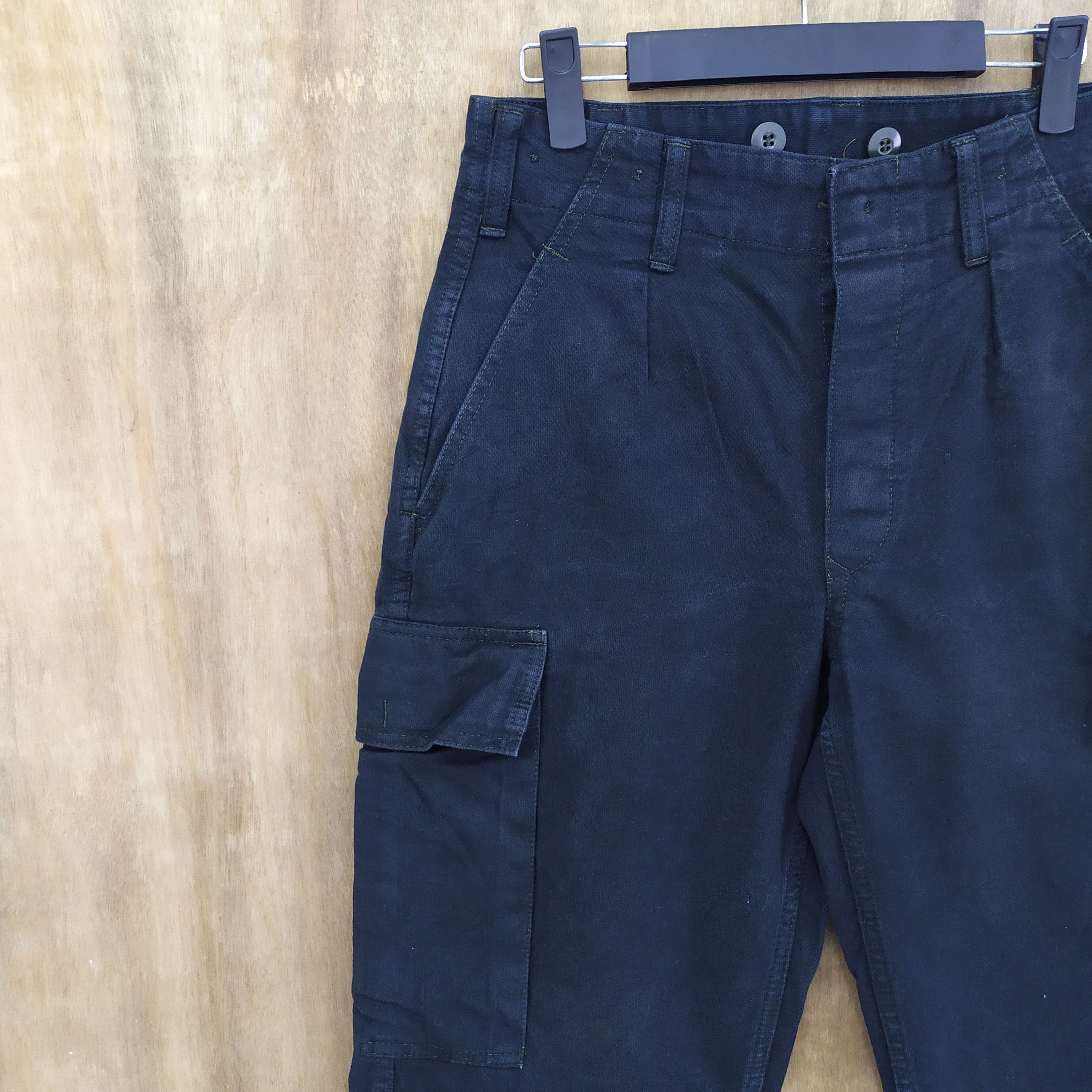 Japanese Brand WINNEN BLACK CARGO PANTS Size US 30 / EU 46 - 5 Thumbnail