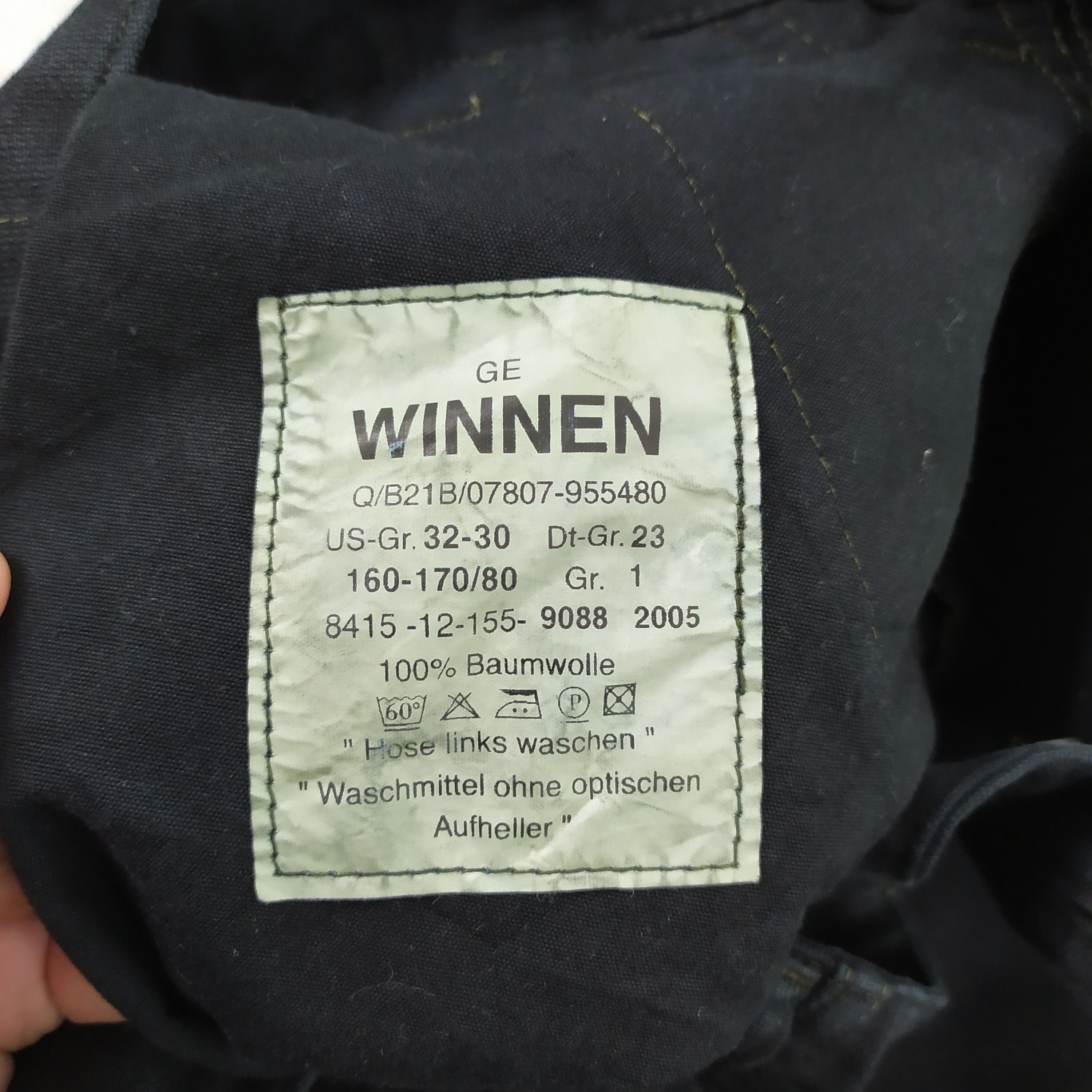 Japanese Brand WINNEN BLACK CARGO PANTS Size US 30 / EU 46 - 15 Thumbnail