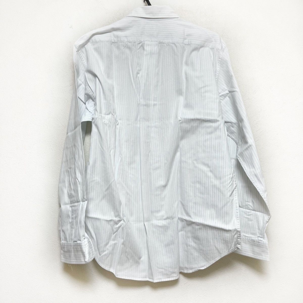Shirt White x Blue Striped Long Sleeve