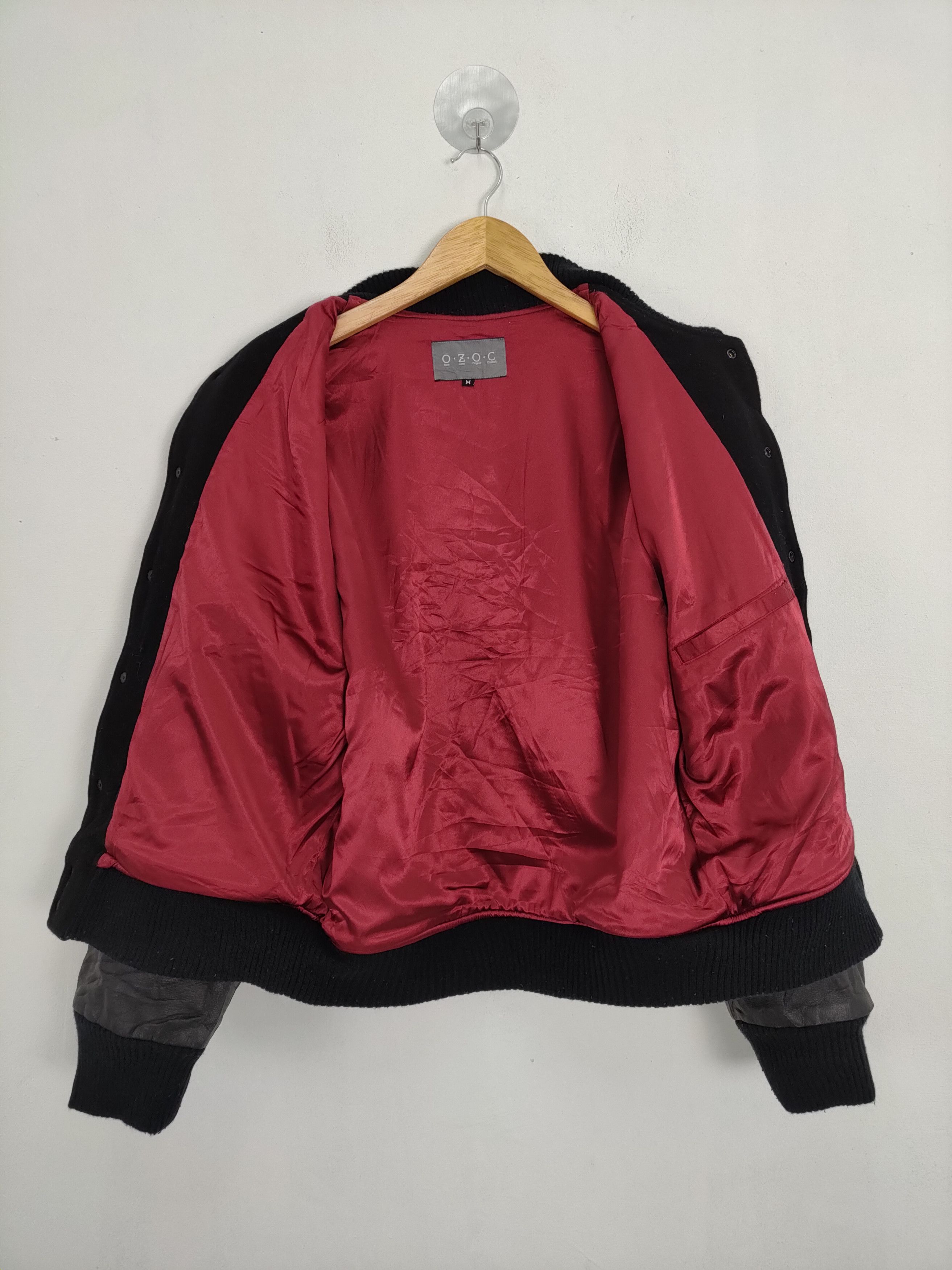 Japanese Brand O.Z.O.C BIG LOGO WOOL VARSITY JACKET Size US M / EU 48-50 / 2 - 9 Thumbnail