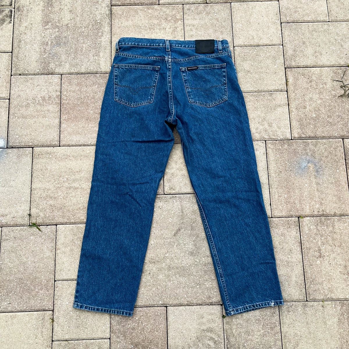 Harley Davidson × Vintage Vintage Harley Davidson Biker Denim Jeans Size US 36 / EU 52 - 3 Thumbnail