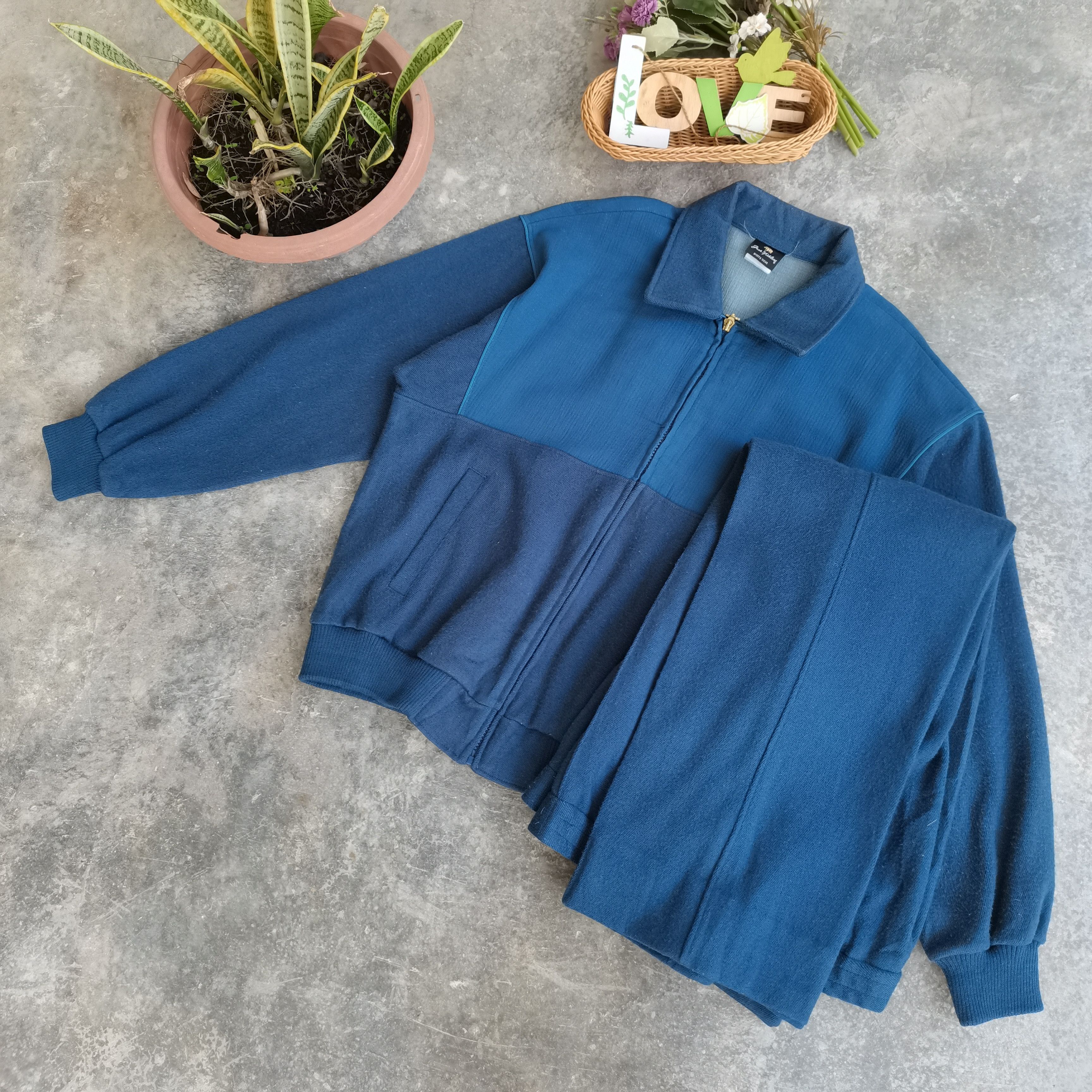 image of Archive Vintage 90's Golden Bear Sport Wear Fullset in Dark Blue, Men's (Size Large)