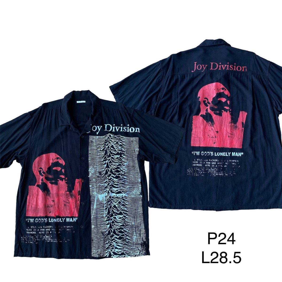 GU Joy Division Custom Screen Printed Button Shirt Ups(G-36)