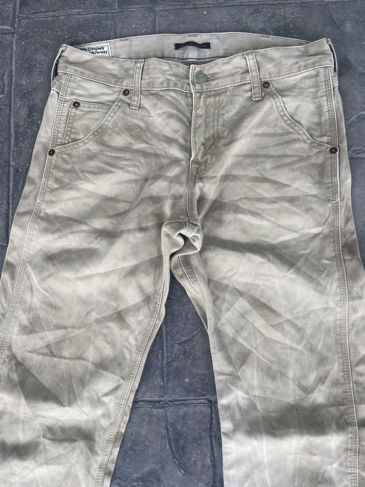 Japanese Brand JAPAN MADE Blue Way Nippon Distressed Denim Size US 30 / EU 46 - 6 Thumbnail