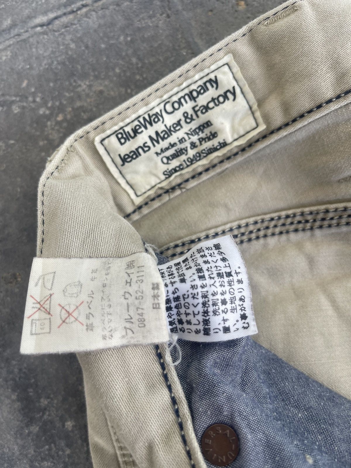 Japanese Brand JAPAN MADE Blue Way Nippon Distressed Denim Size US 30 / EU 46 - 9 Thumbnail