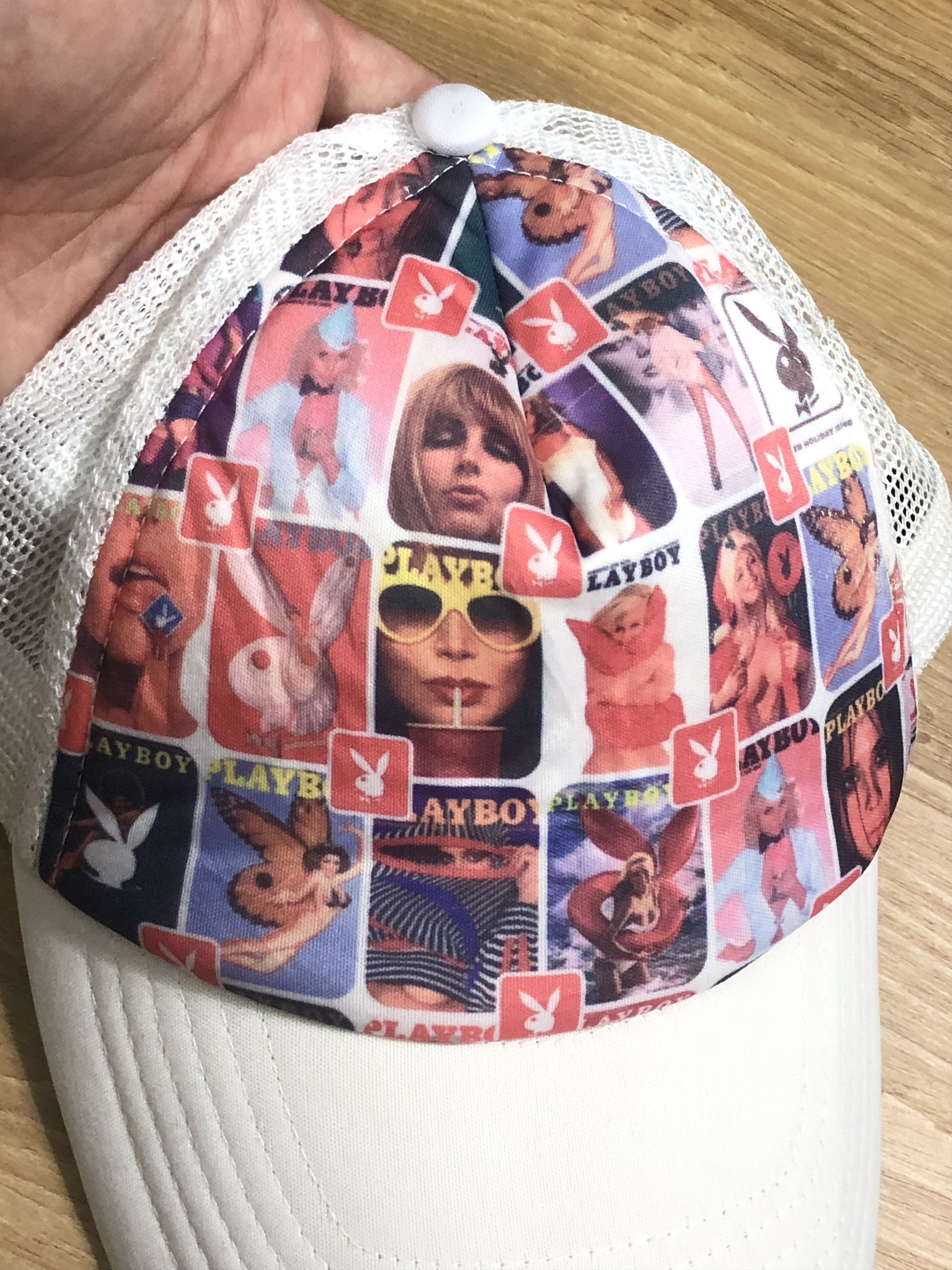 Playboy × Vintage RARE🔥VINTAGE PLAYBOY MODELS BIKINI SEXY NUDE WHITE TRUCKER Size ONE SIZE - 3 Thumbnail