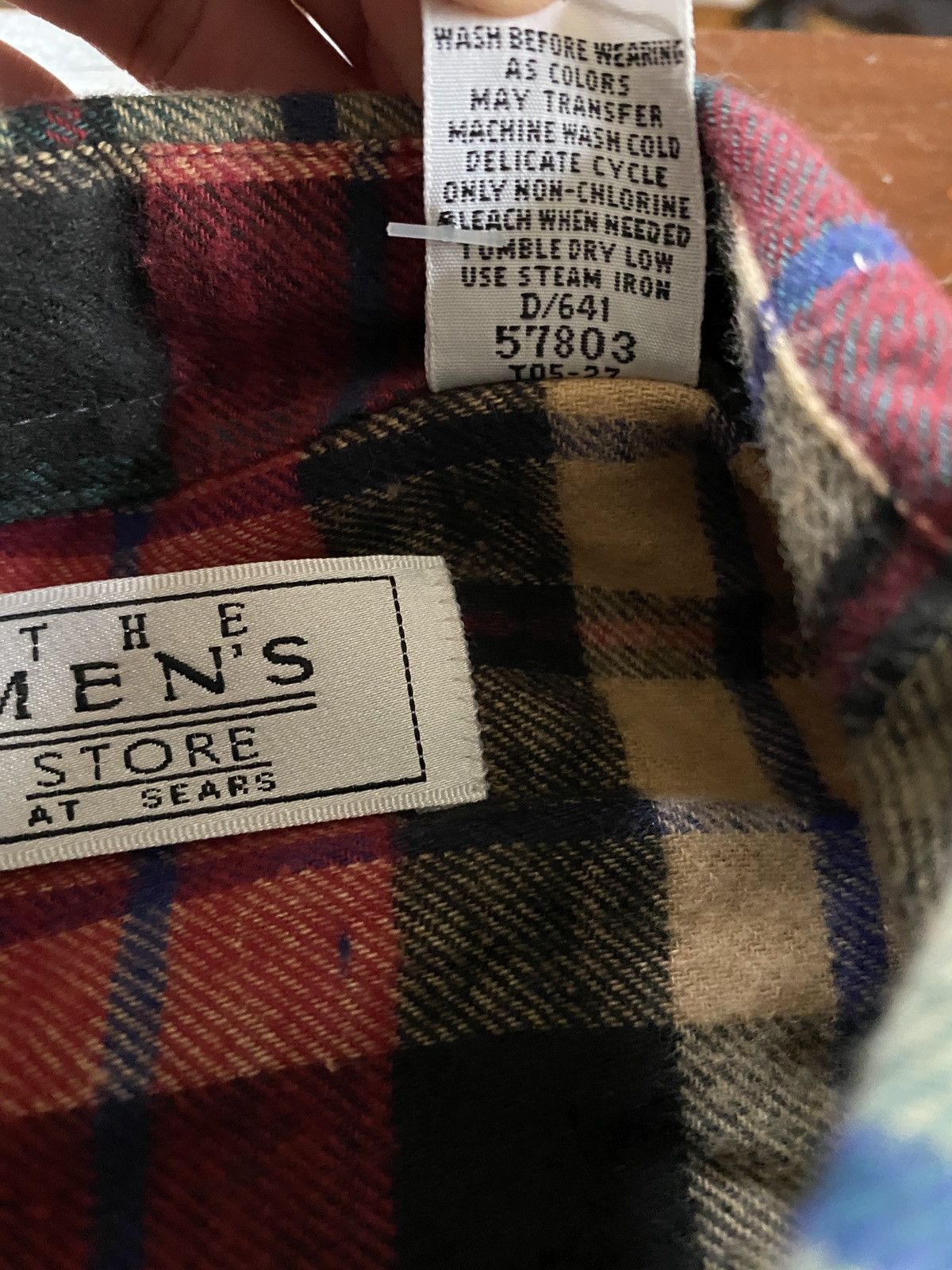 The Men's Store Vintage NWT Early 90’s Sears Flannel Long Sleeve Button Up Size US S / EU 44-46 / 1 - 4 Thumbnail