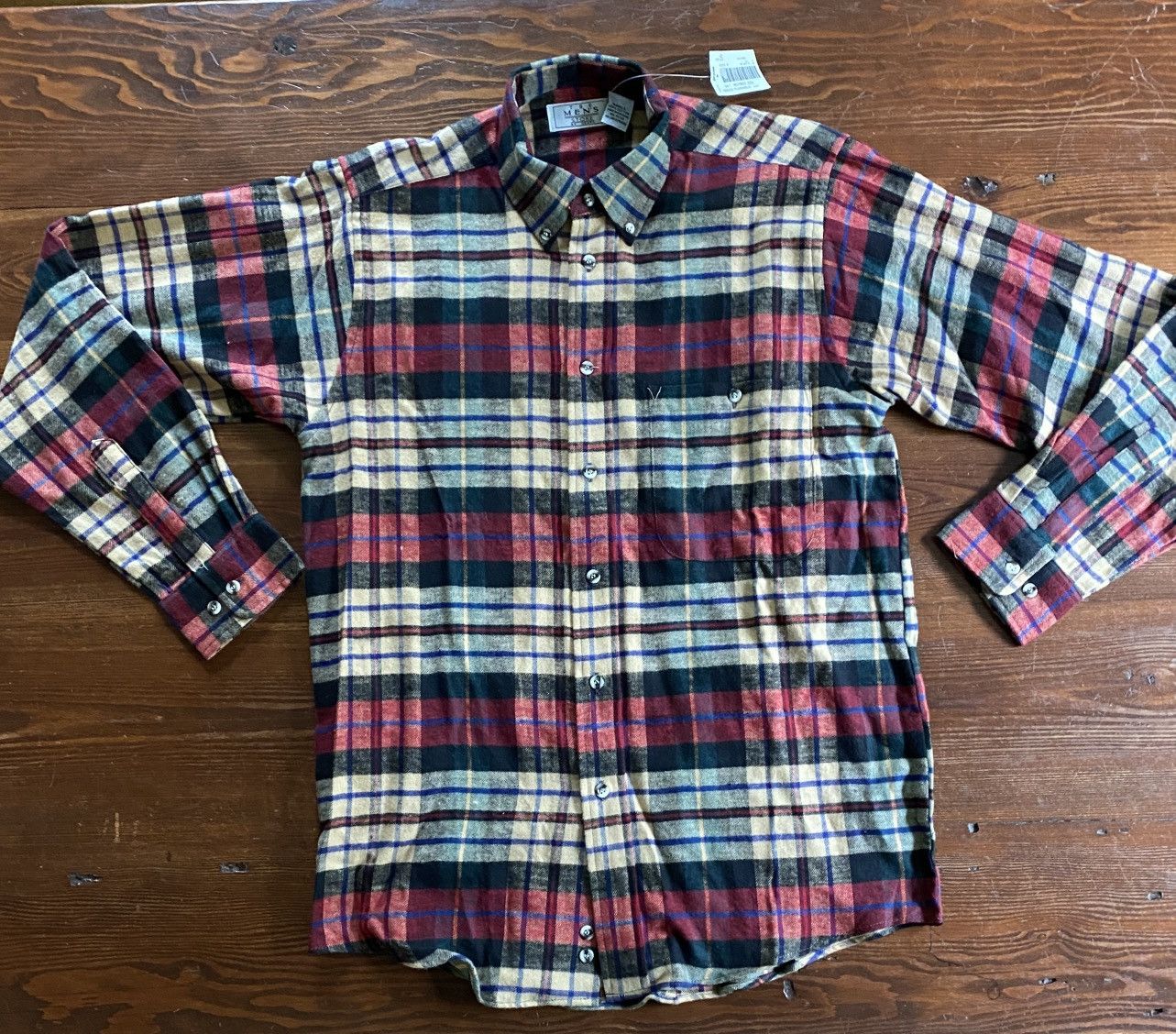 The Men's Store Vintage NWT Early 90’s Sears Flannel Long Sleeve Button Up Size US S / EU 44-46 / 1 - 2 Thumbnail