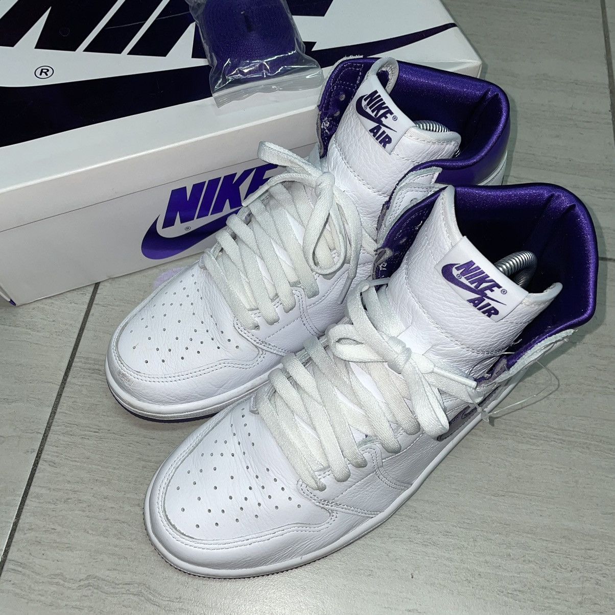 Jordan Brand × Nike Jordan 1 Metallic Purple Court High OG 7.5 M Size US 7.5 / EU 40-41 - 1 Thumbnail